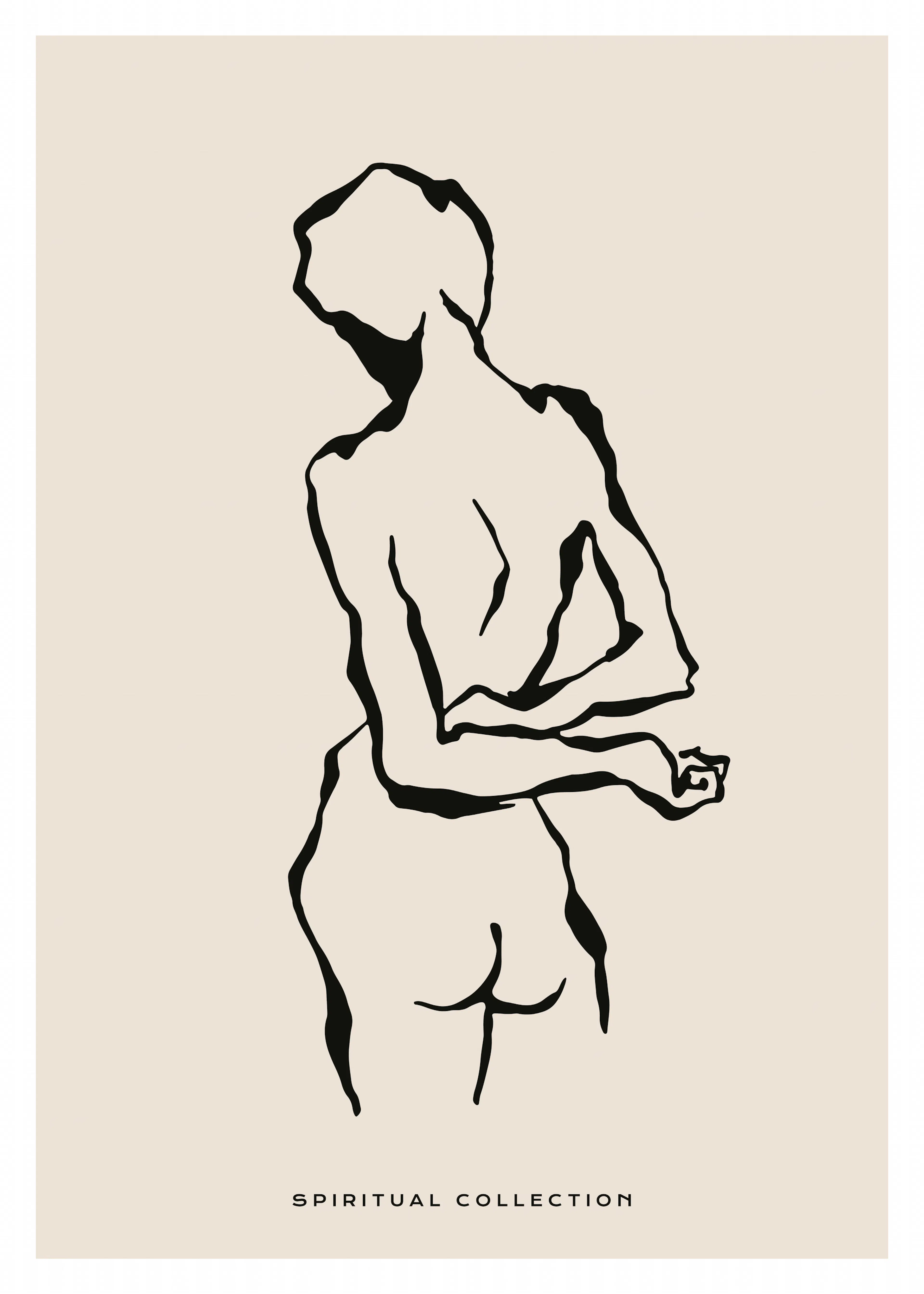 Beige Minimalist Nude Poster 0