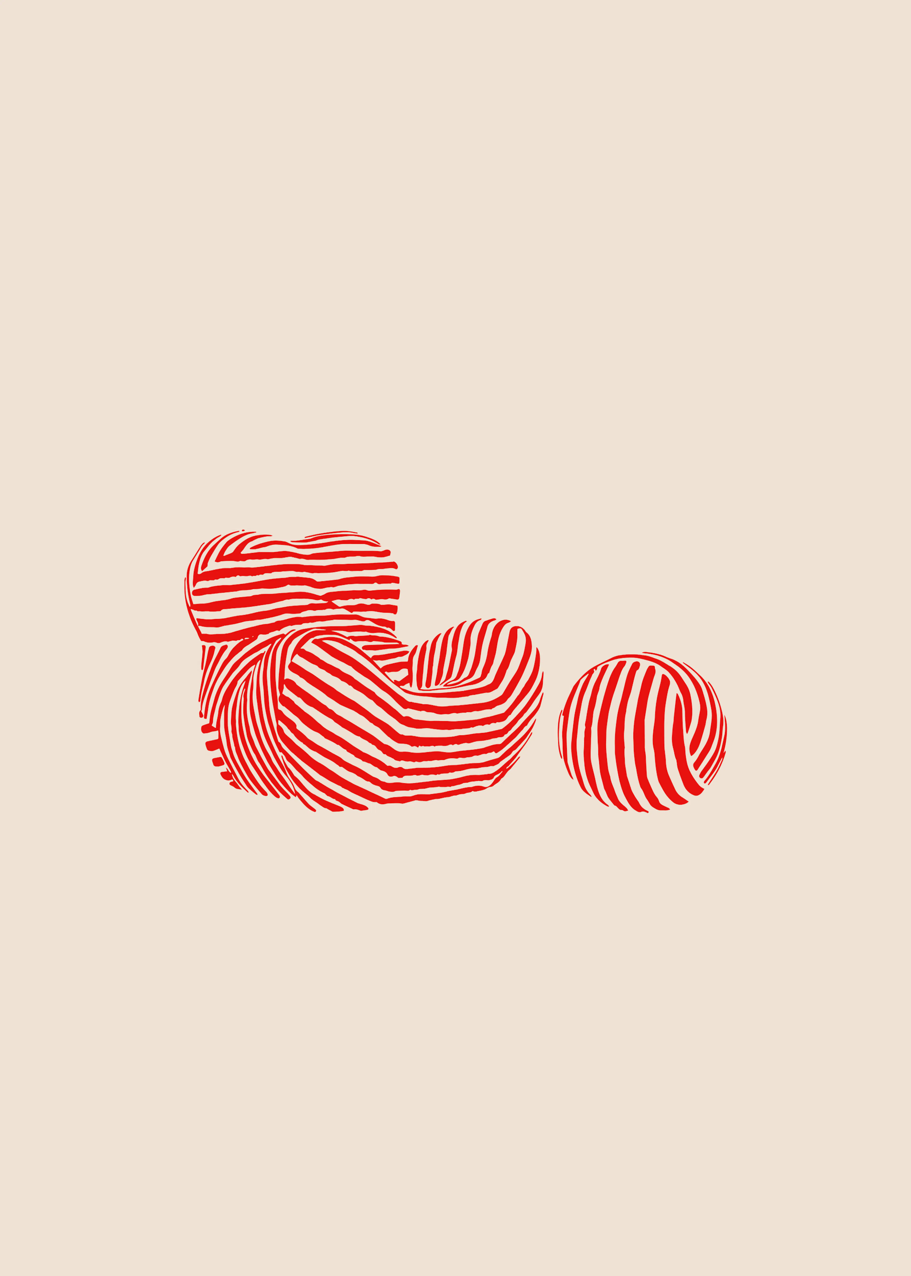Abstract Red Shapes Poster 0