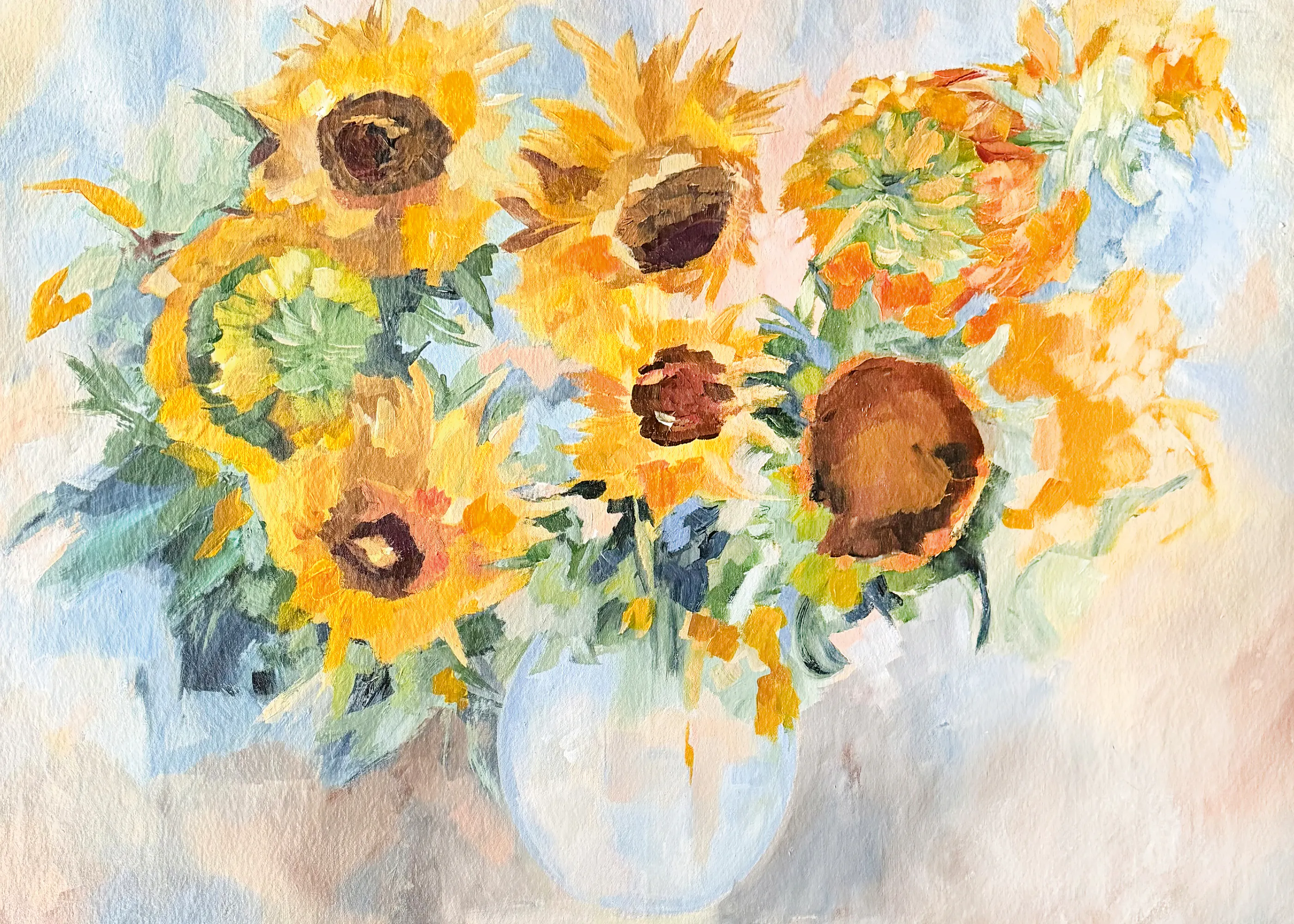 Sonnenblumenstrauß Poster 0