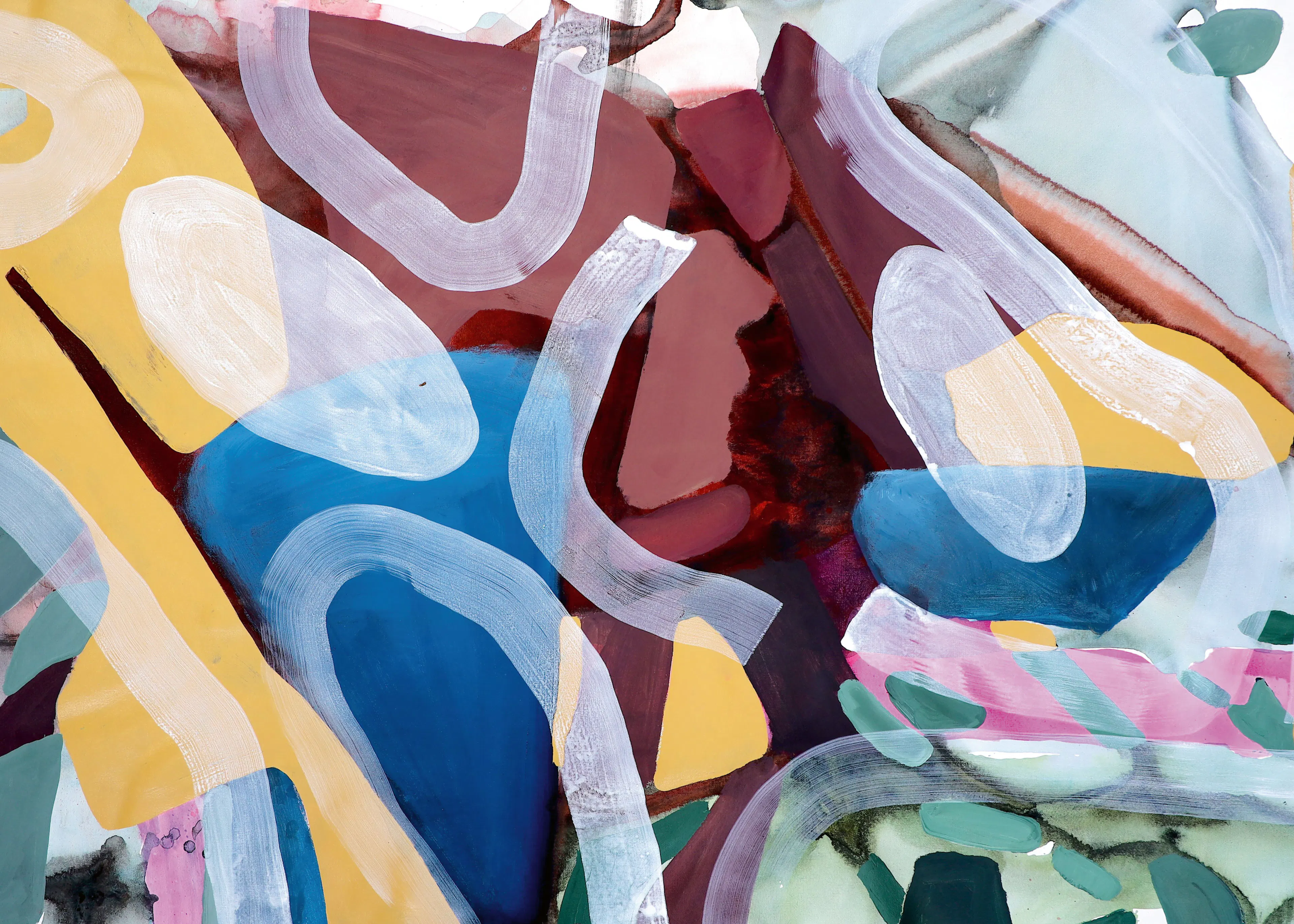 Blue Colorful Abstract Poster 0