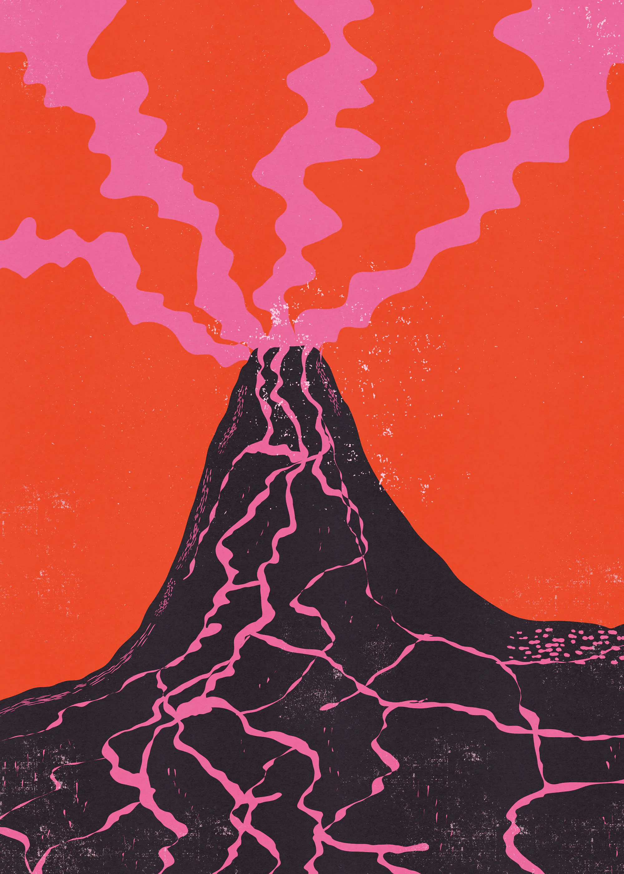 Erupción Volcánica Póster 0