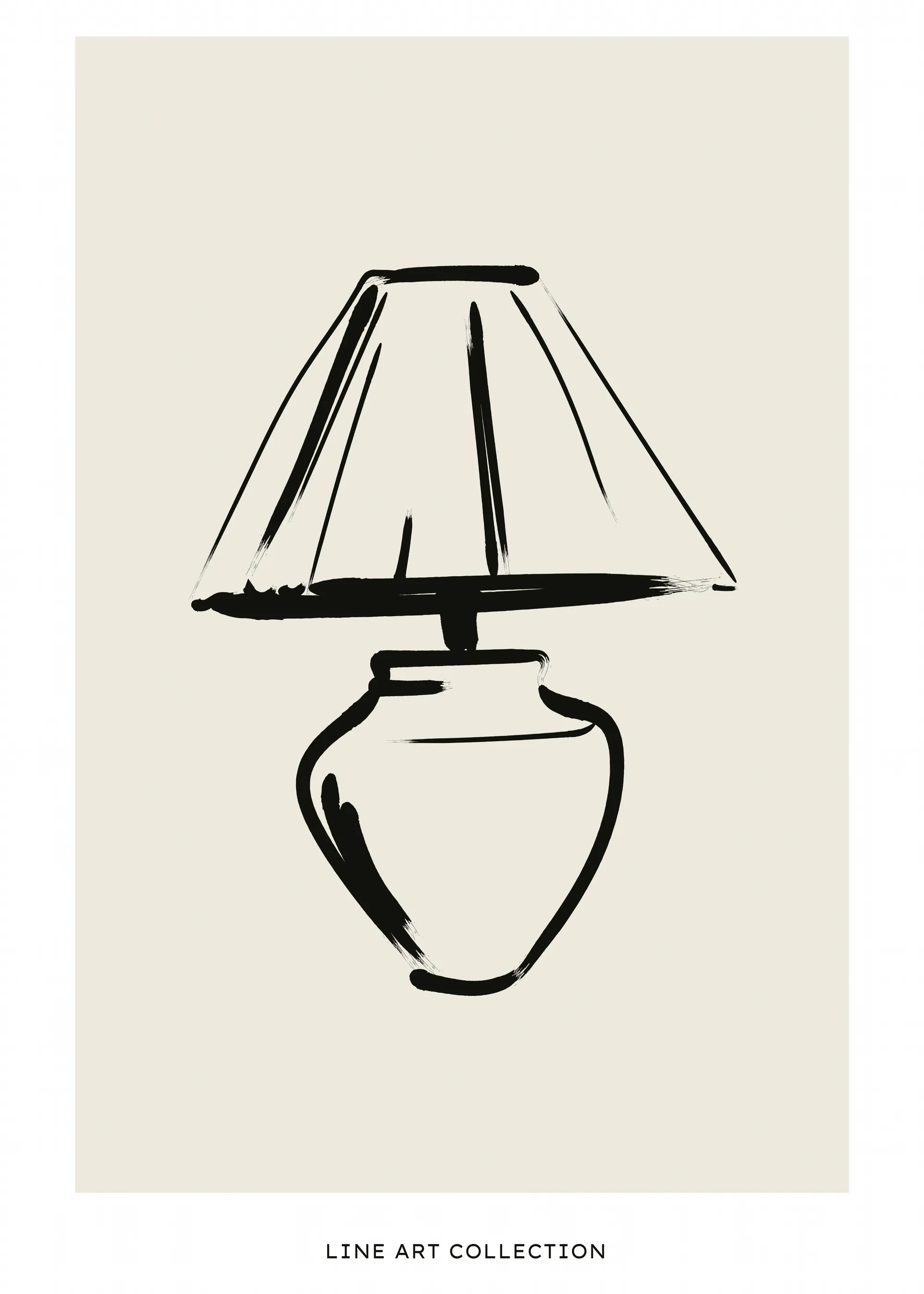 Lampe Noire Minimaliste Poster 0