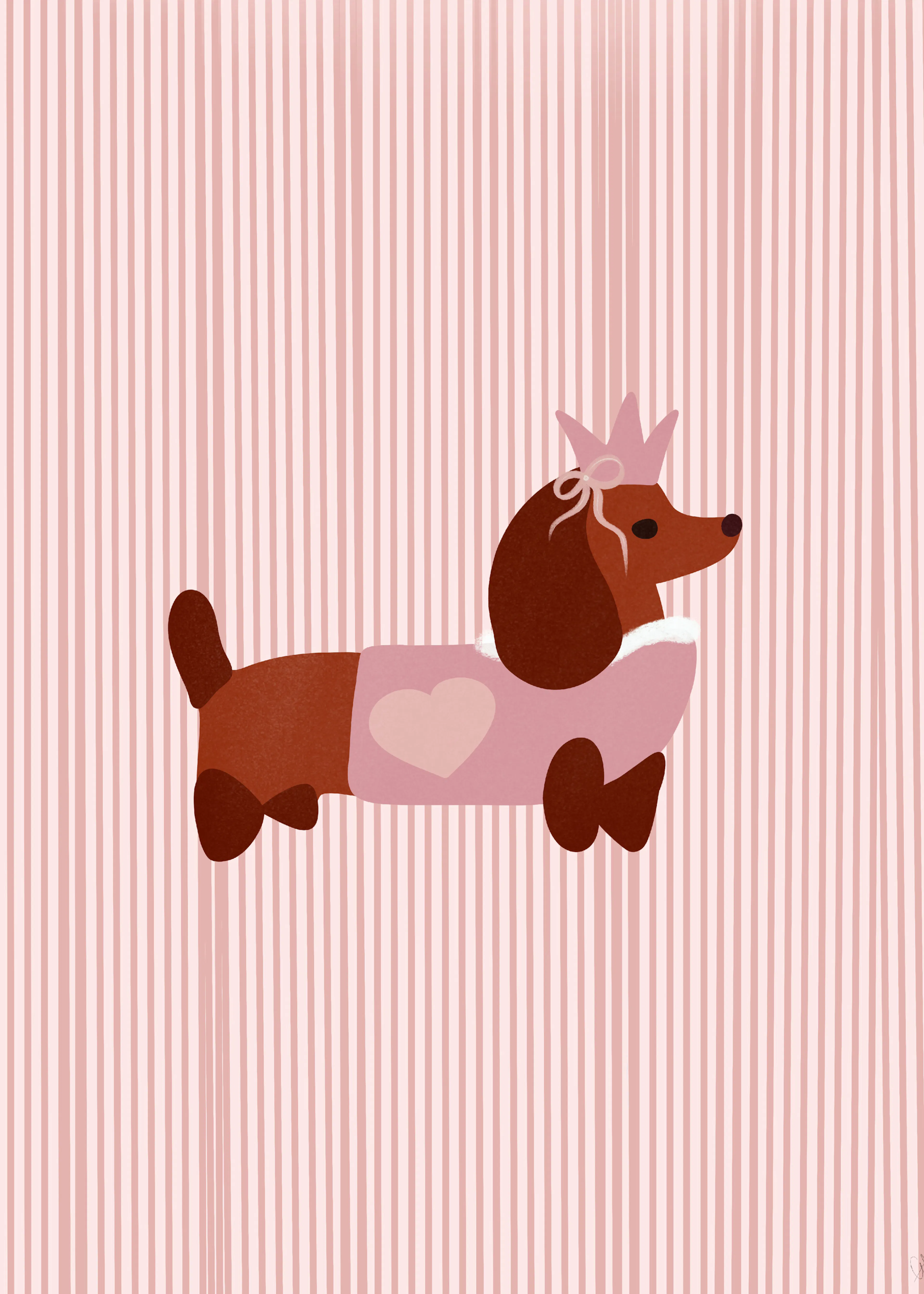 Warm Brown Dachshund Charm Poster 0