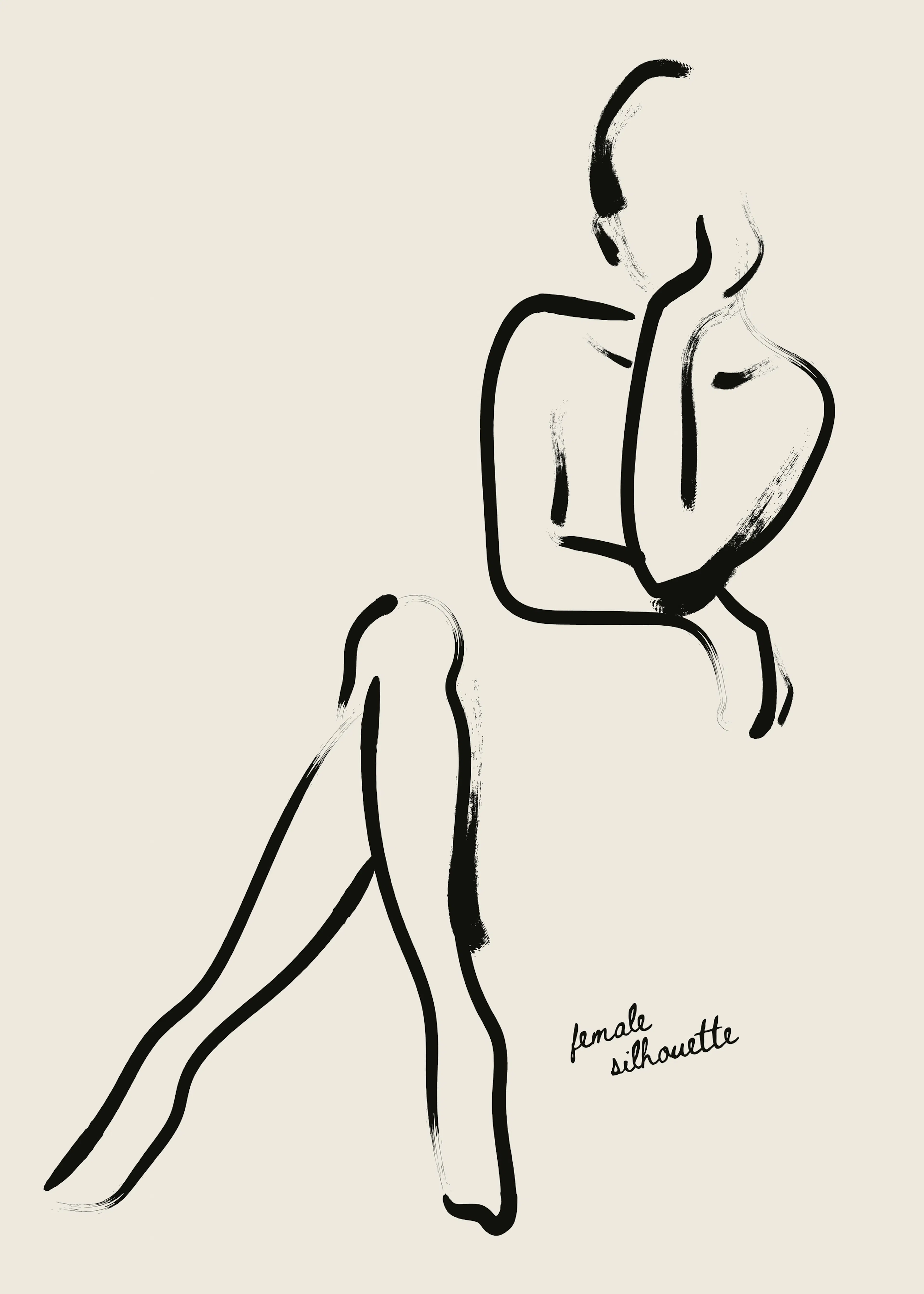 Cool Ebony Silhouette Poster 0