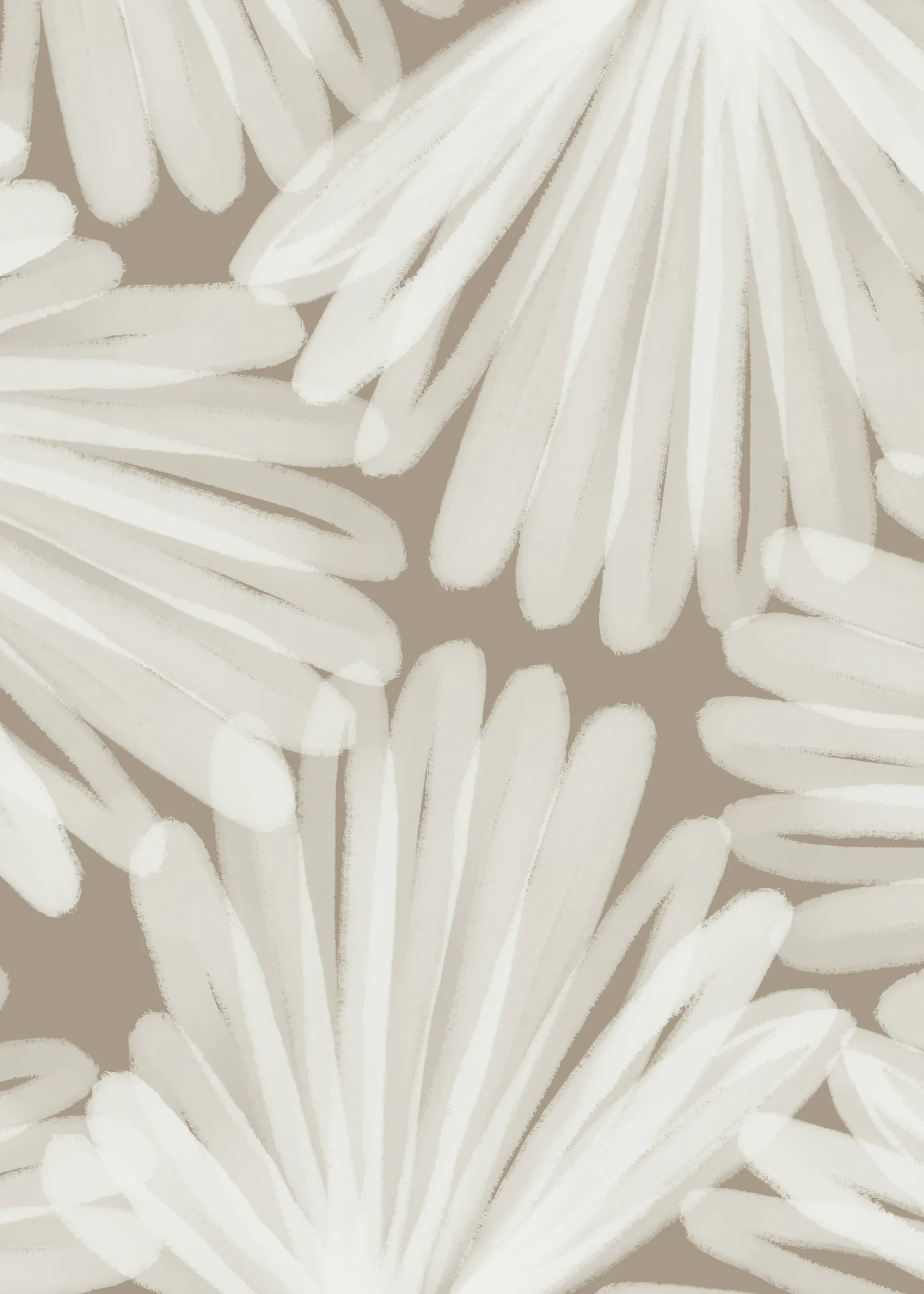 Light Beige Soft Floral Poster 0