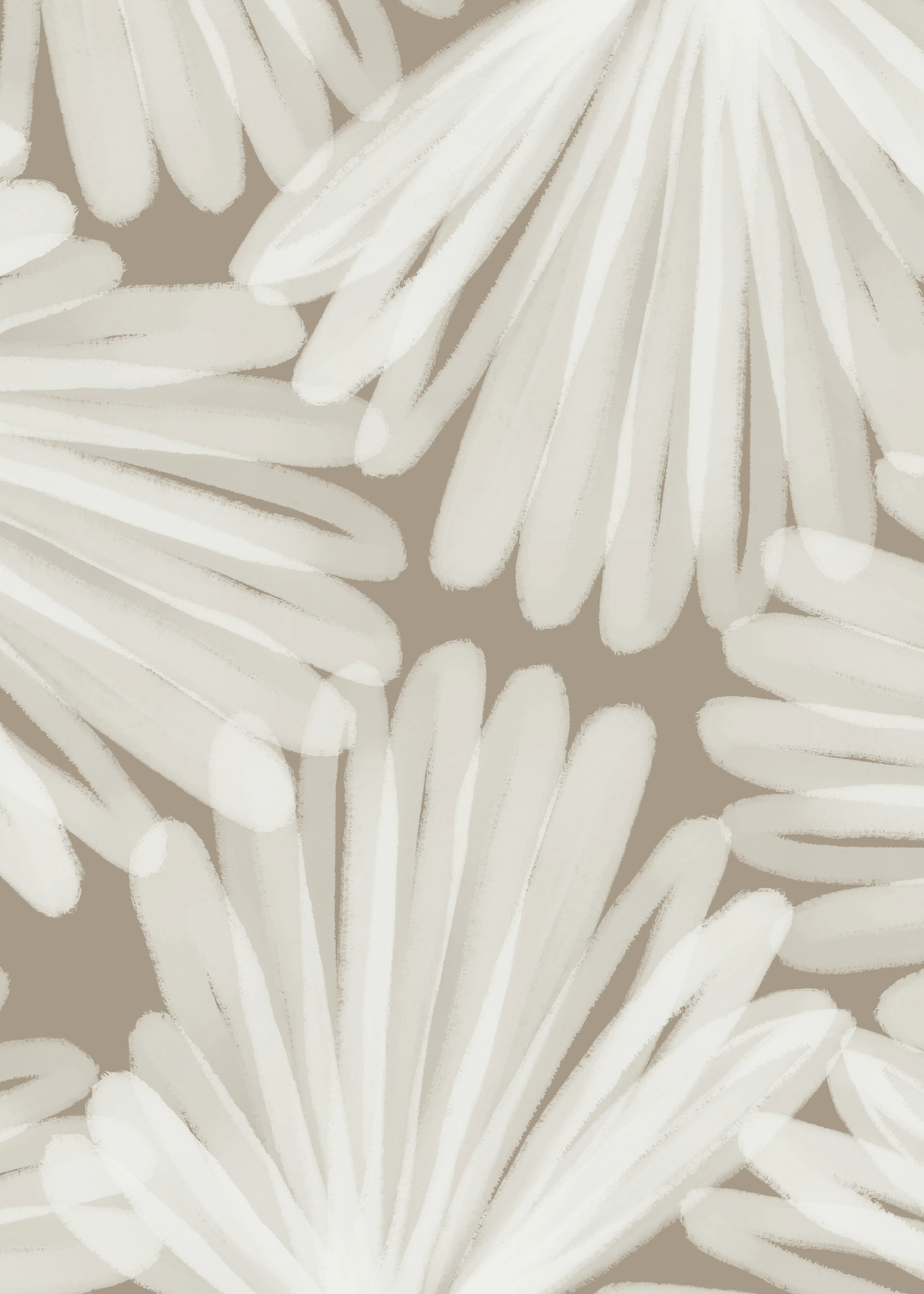 Light Beige Soft Floral Poster 0