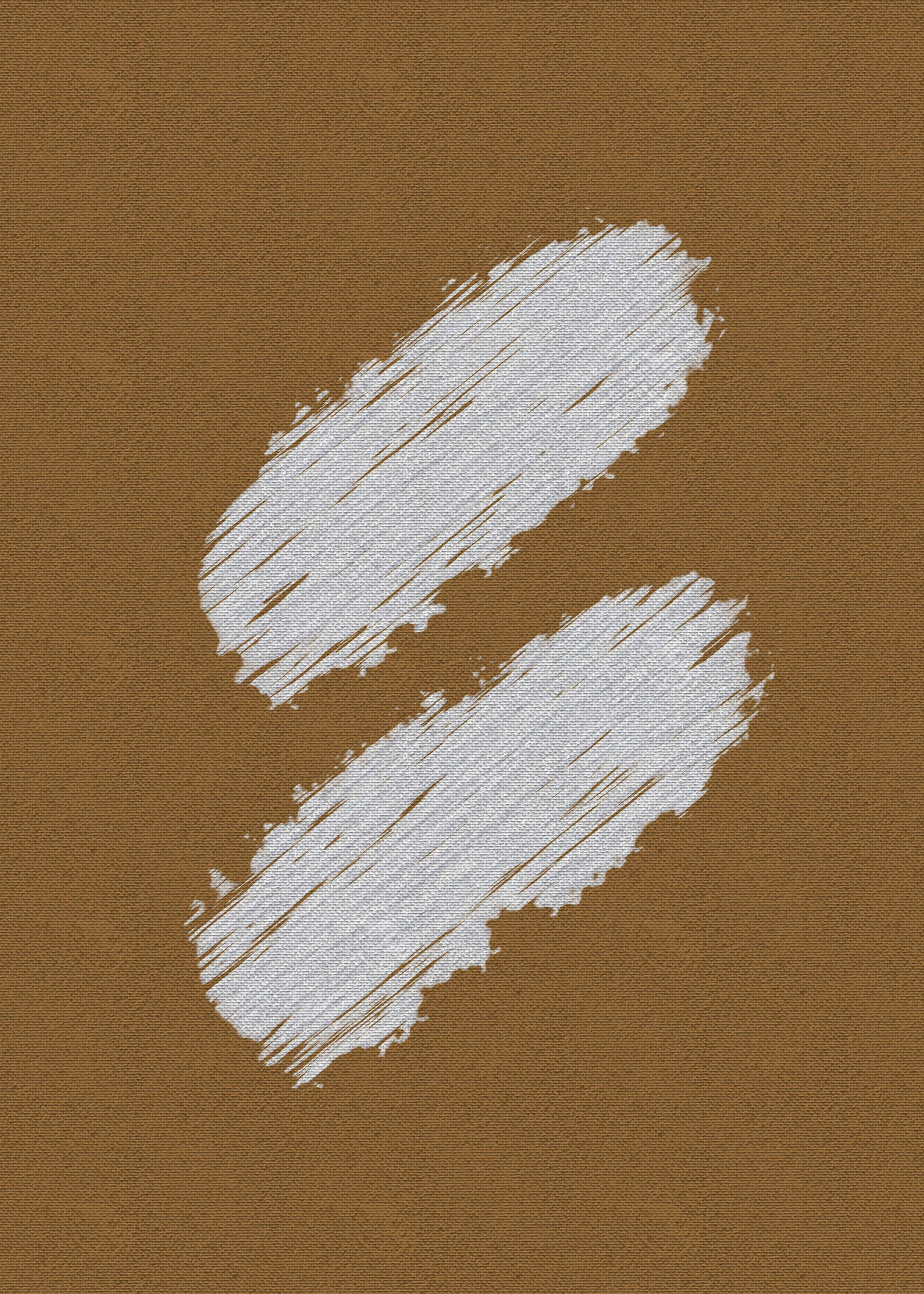 Brown Brush Strokes Poster 0