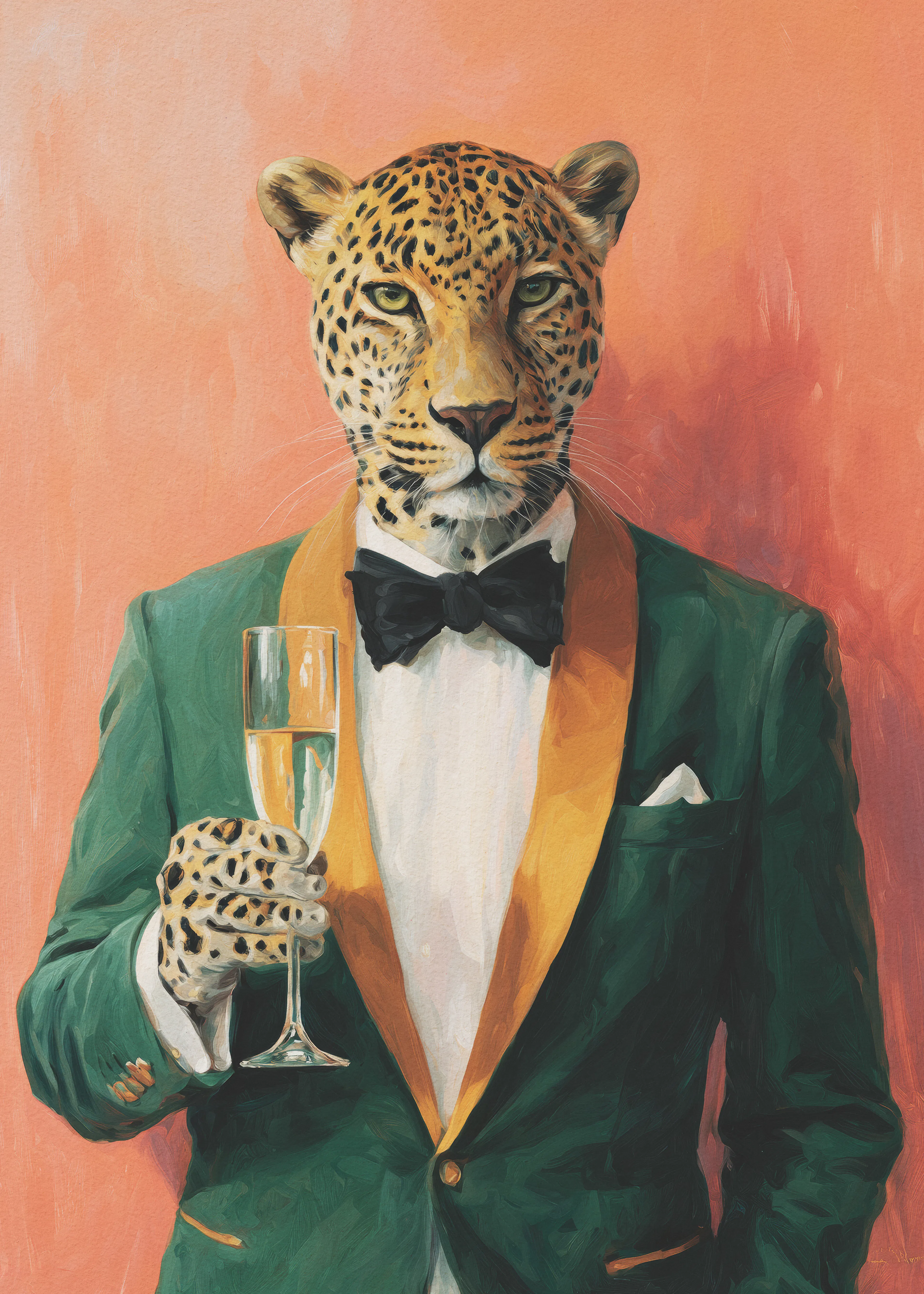 Peach Wild Elegance Poster 0