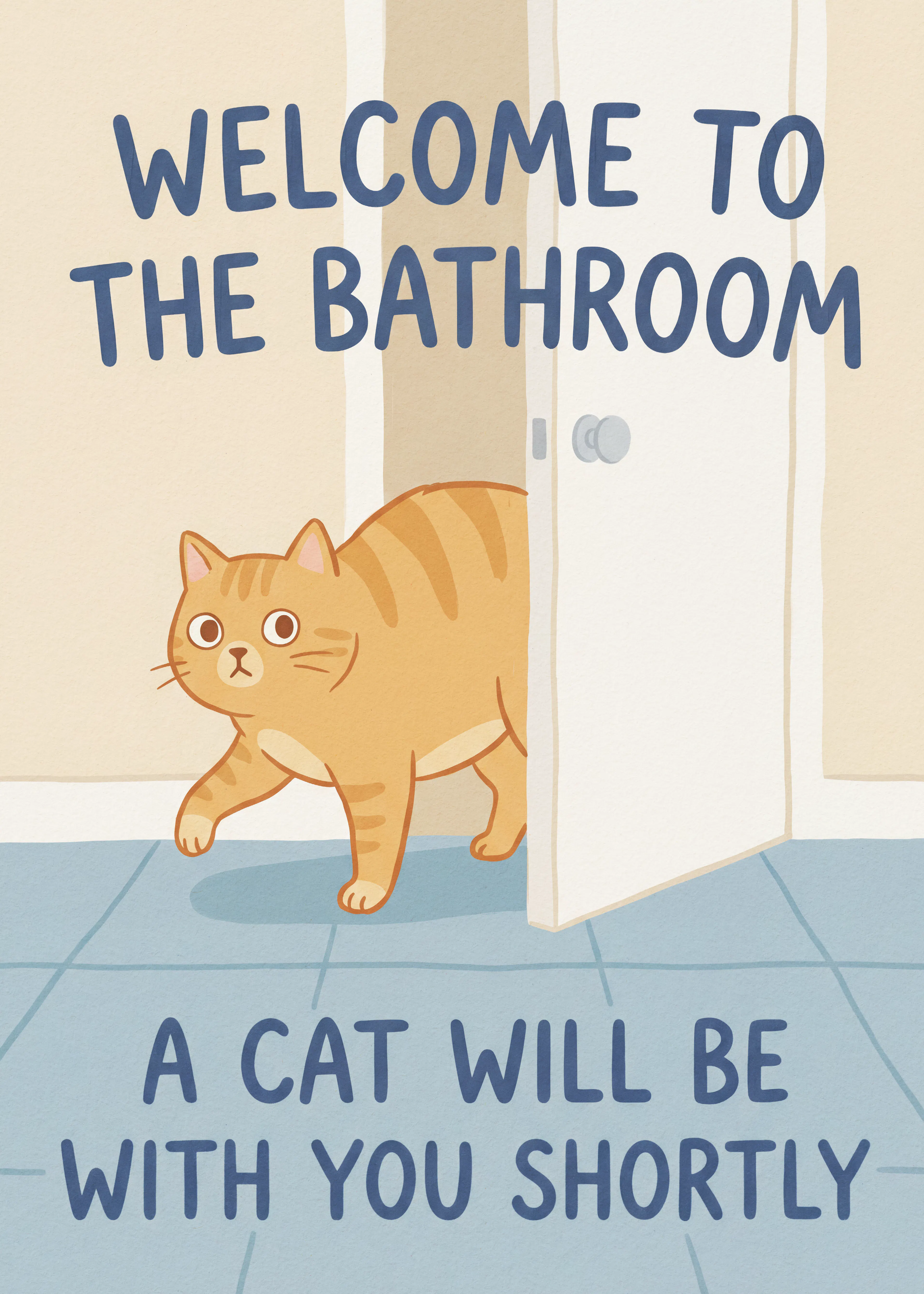 Cat Bathroom Poster 0