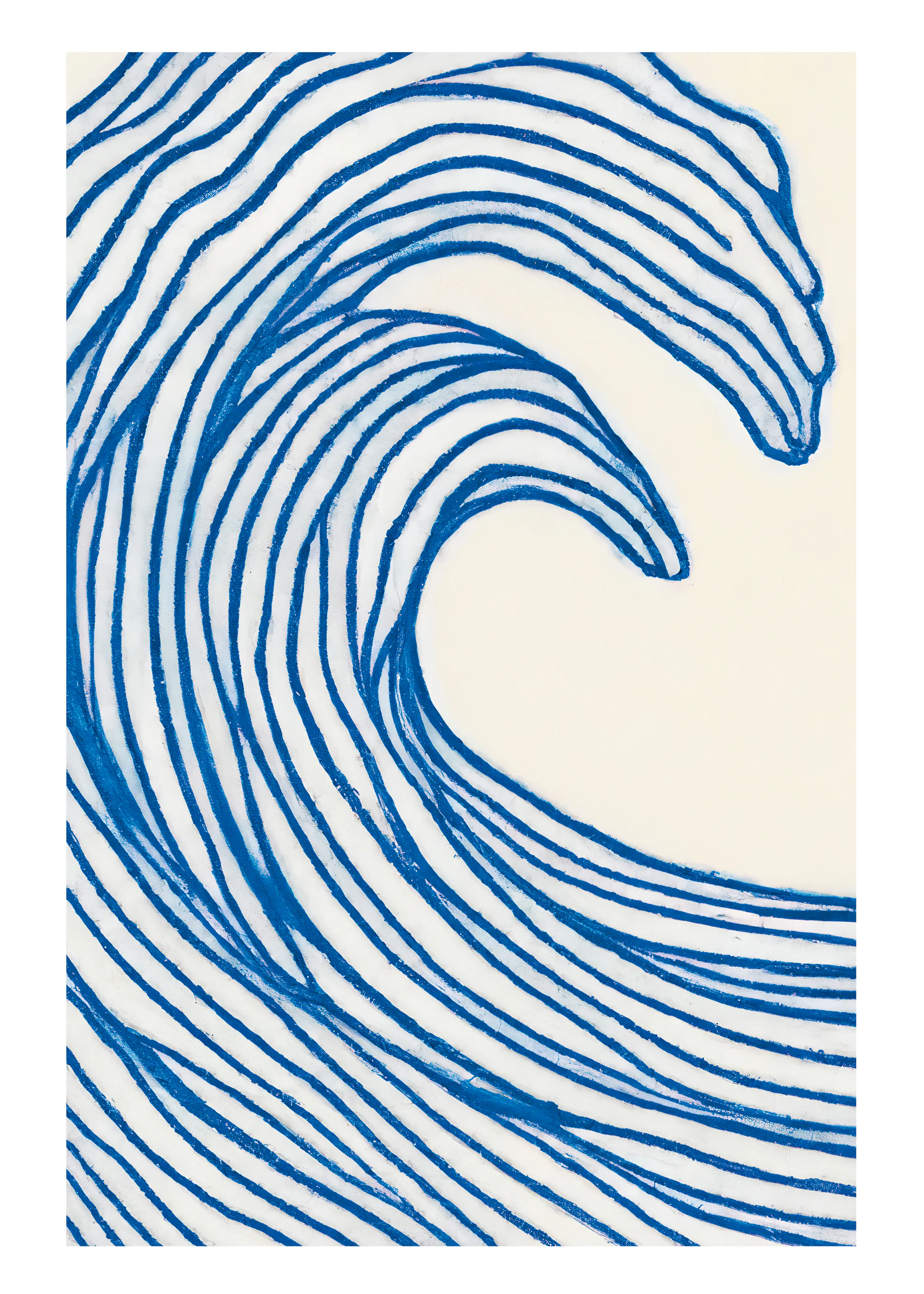 Navy Blue Wave Poster 0