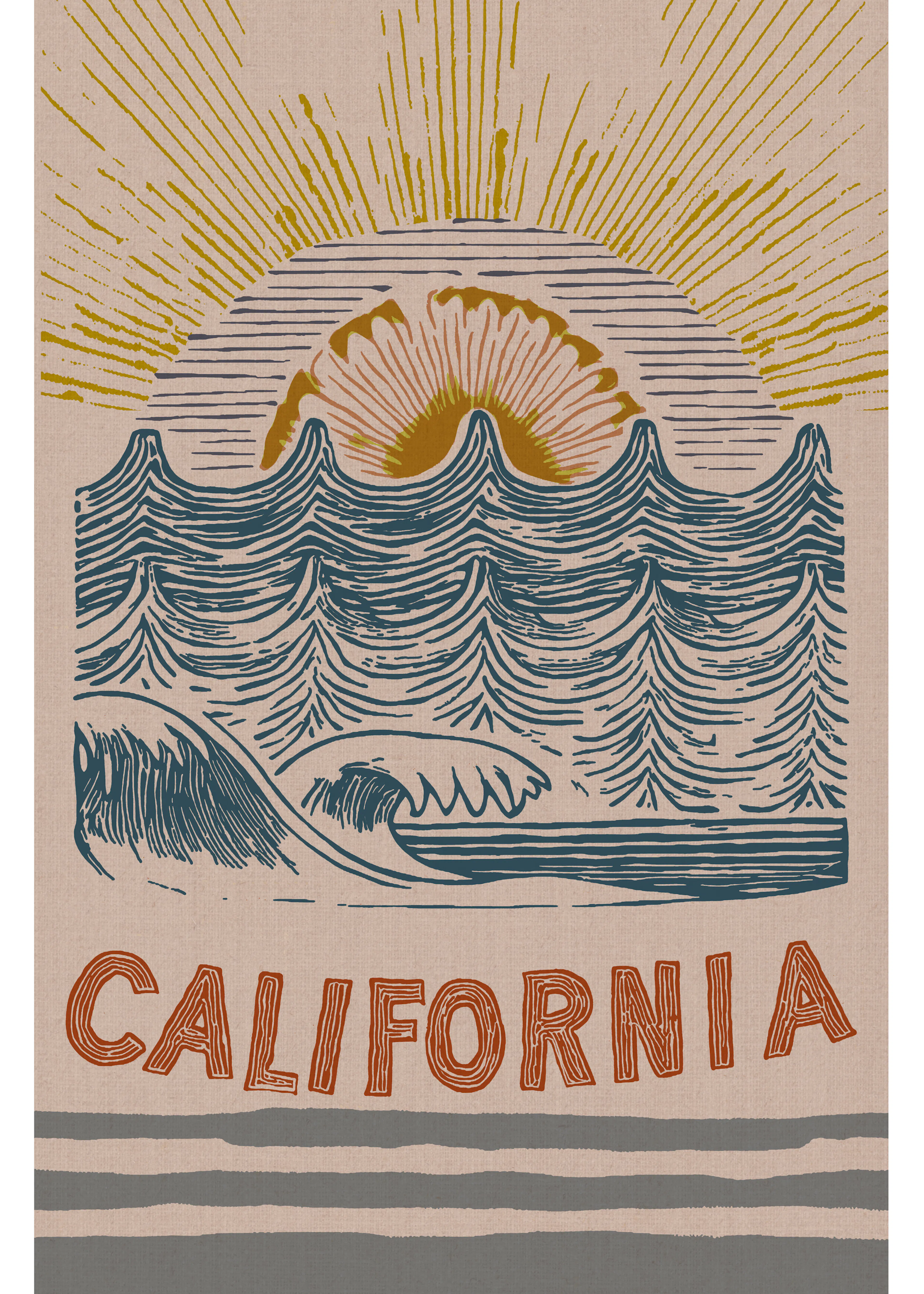 California Sunset Poster 0