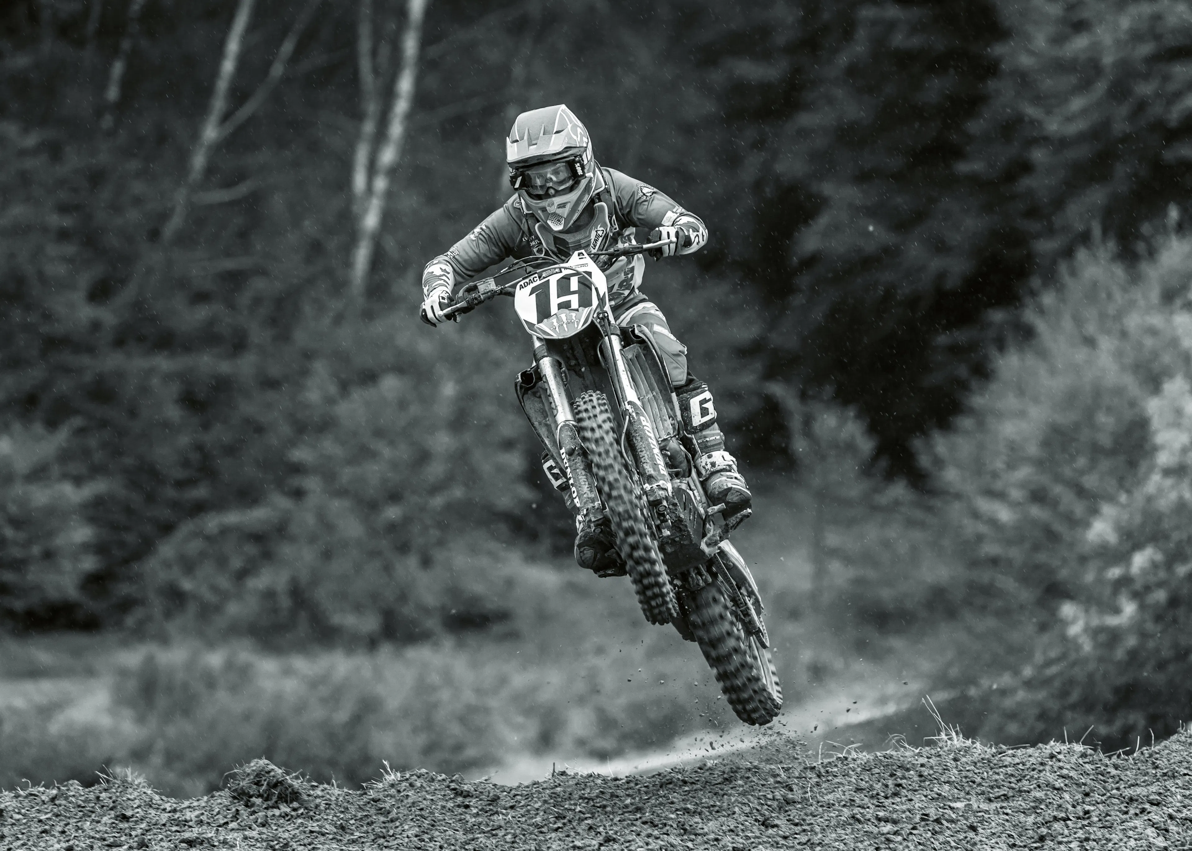 Black Motocross Jump Poster 0