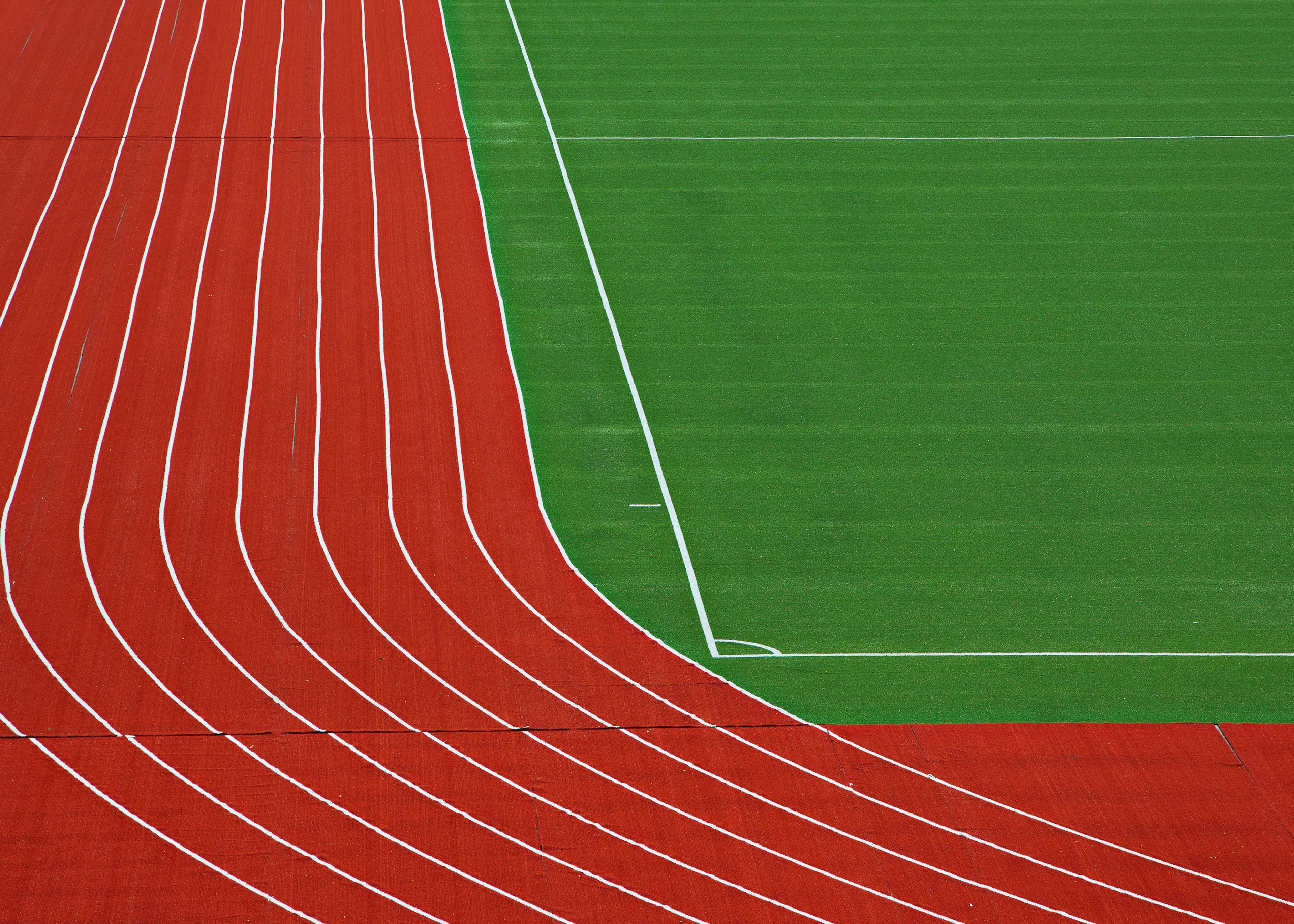 Red Running Track Poster 0