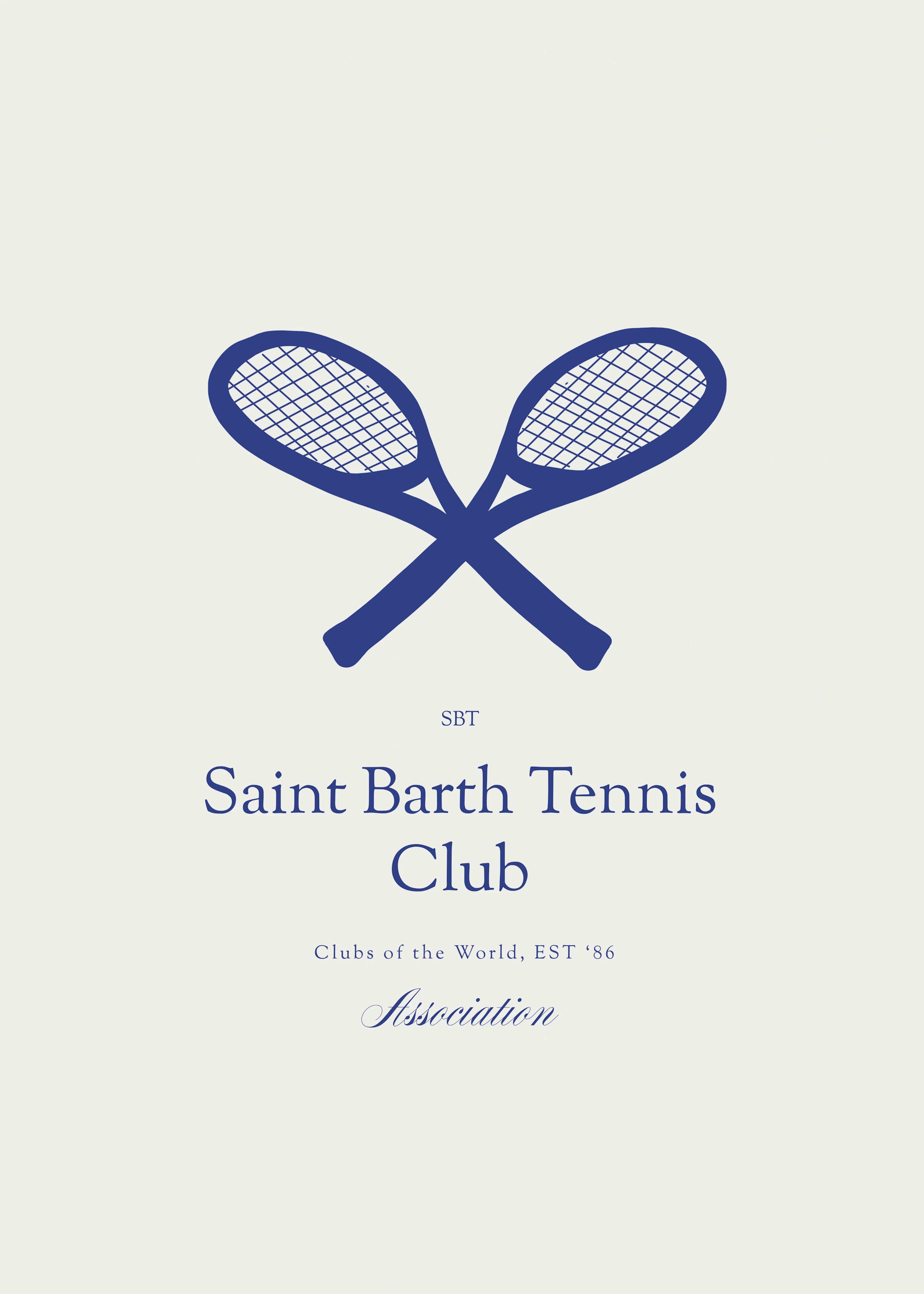 Saint Barth Tennis Poster 0
