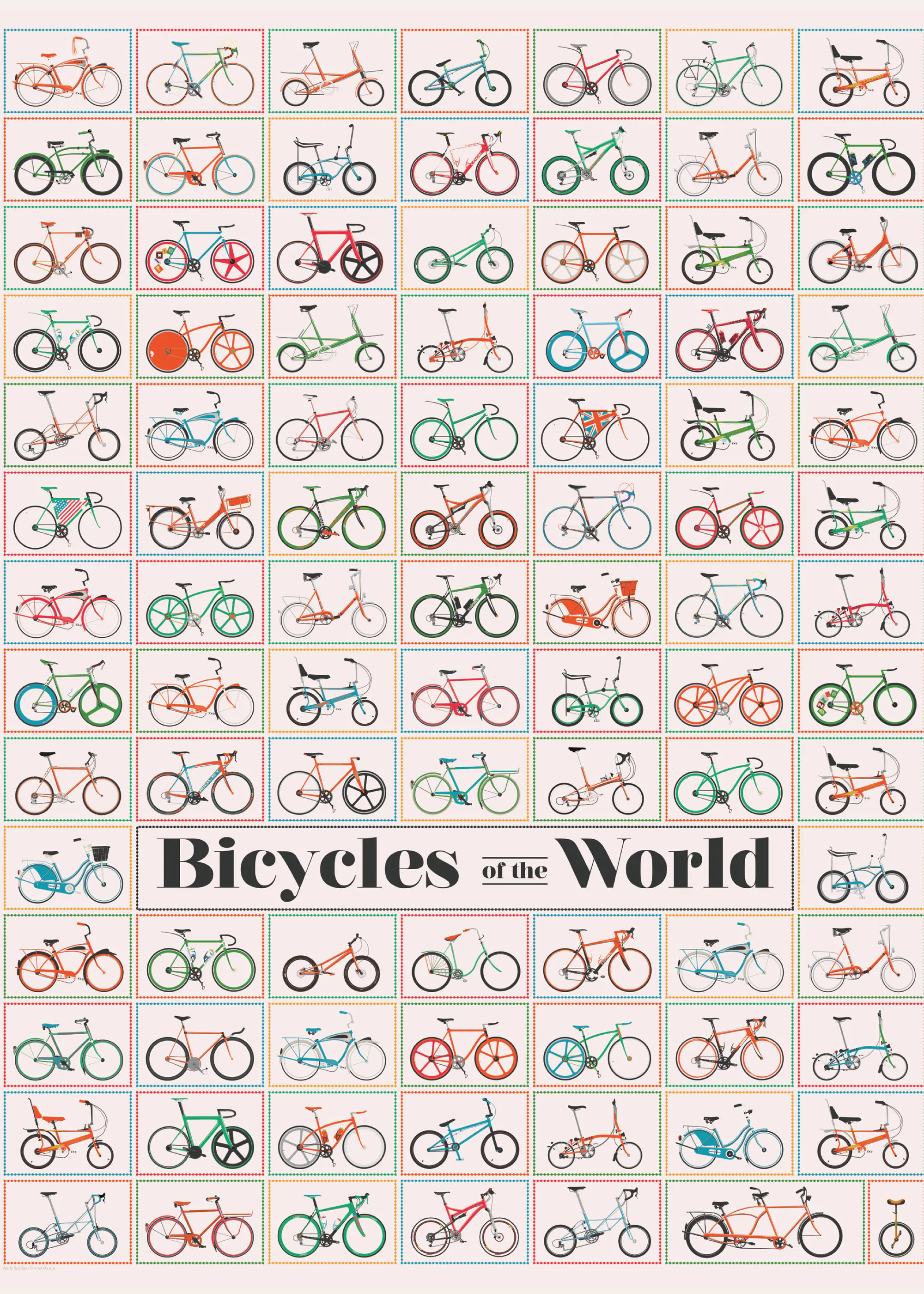 Fietsen van de Wereld Poster 0