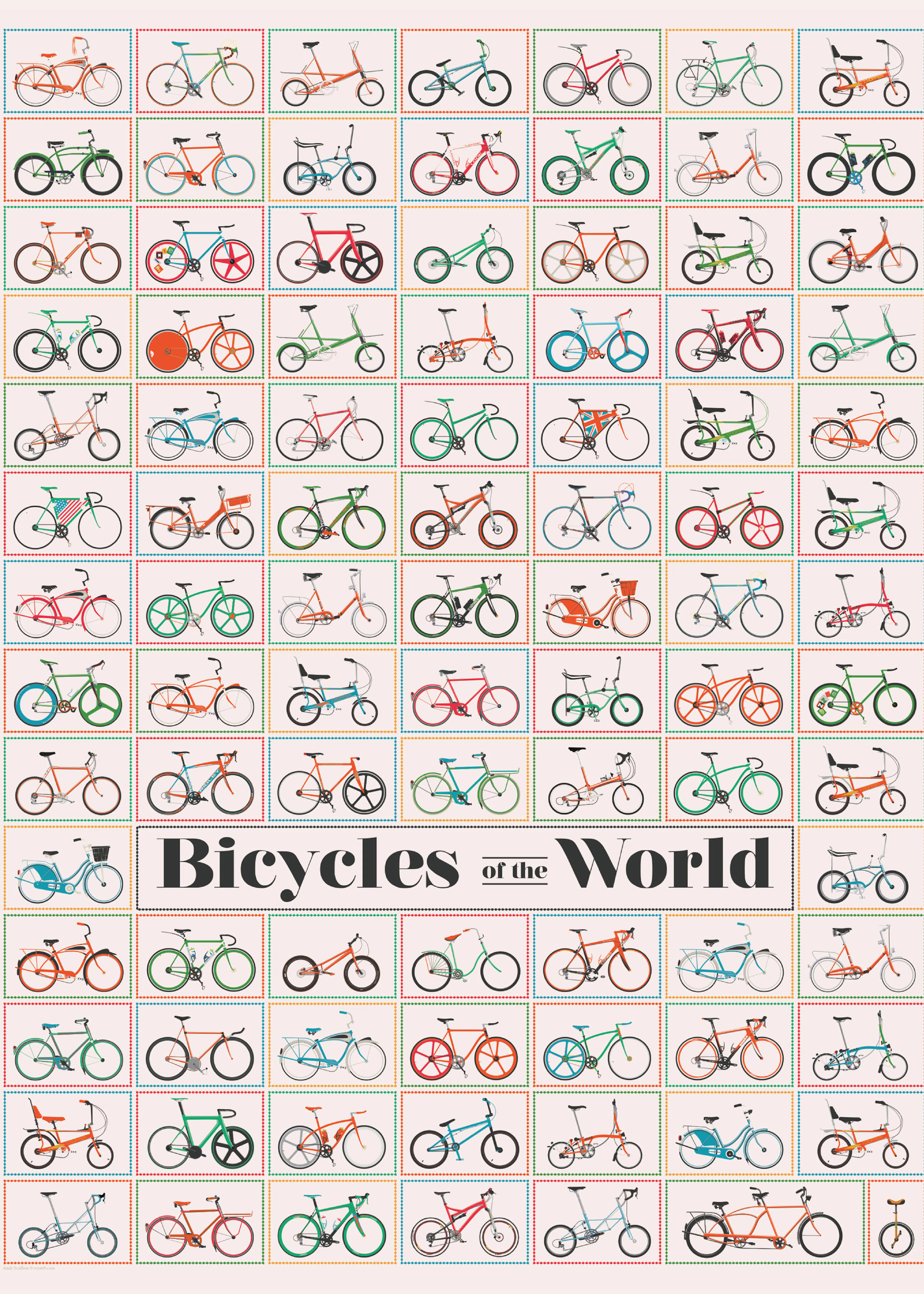 Bicycles Of The World Poster 0