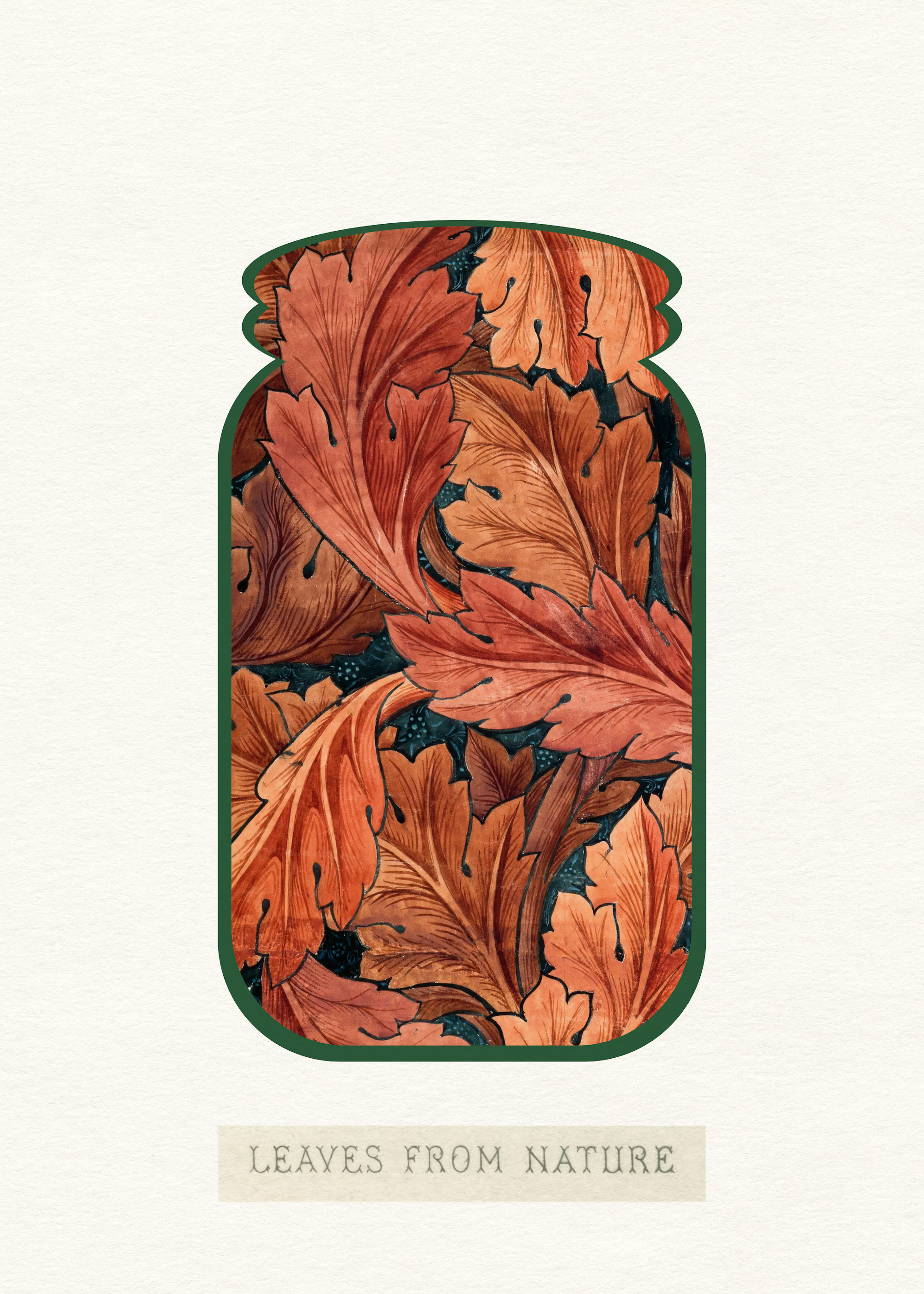 Orange Autumn Leaves Poster 0
