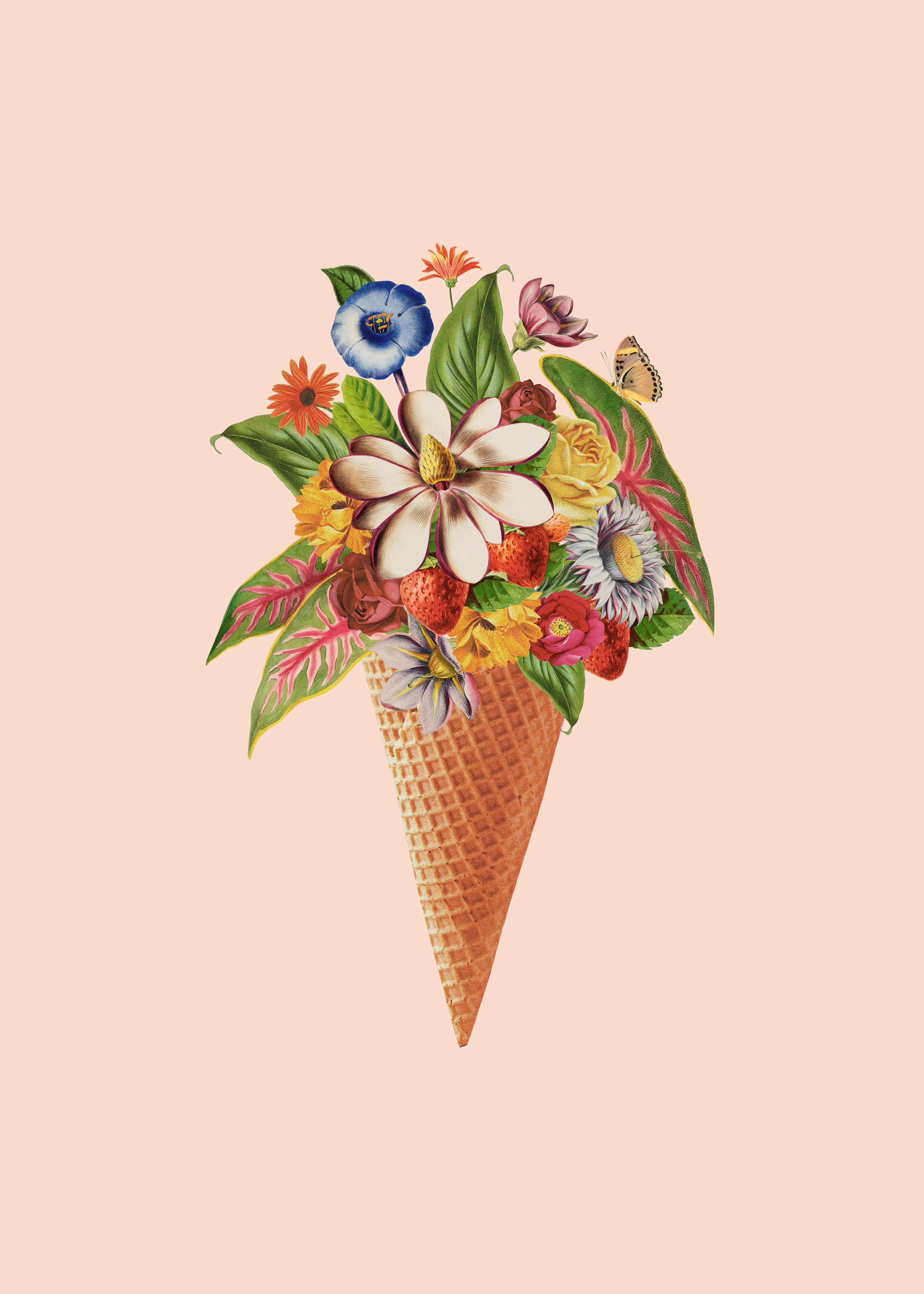 Floral Cone Poster 0