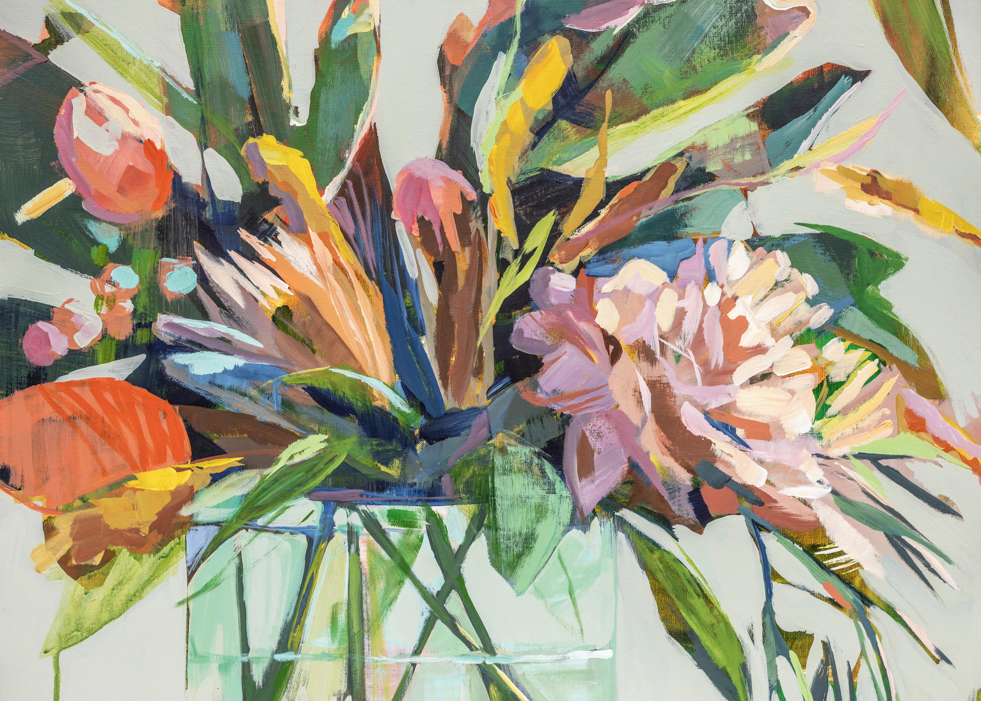 Green Vibrant Floral Poster 0