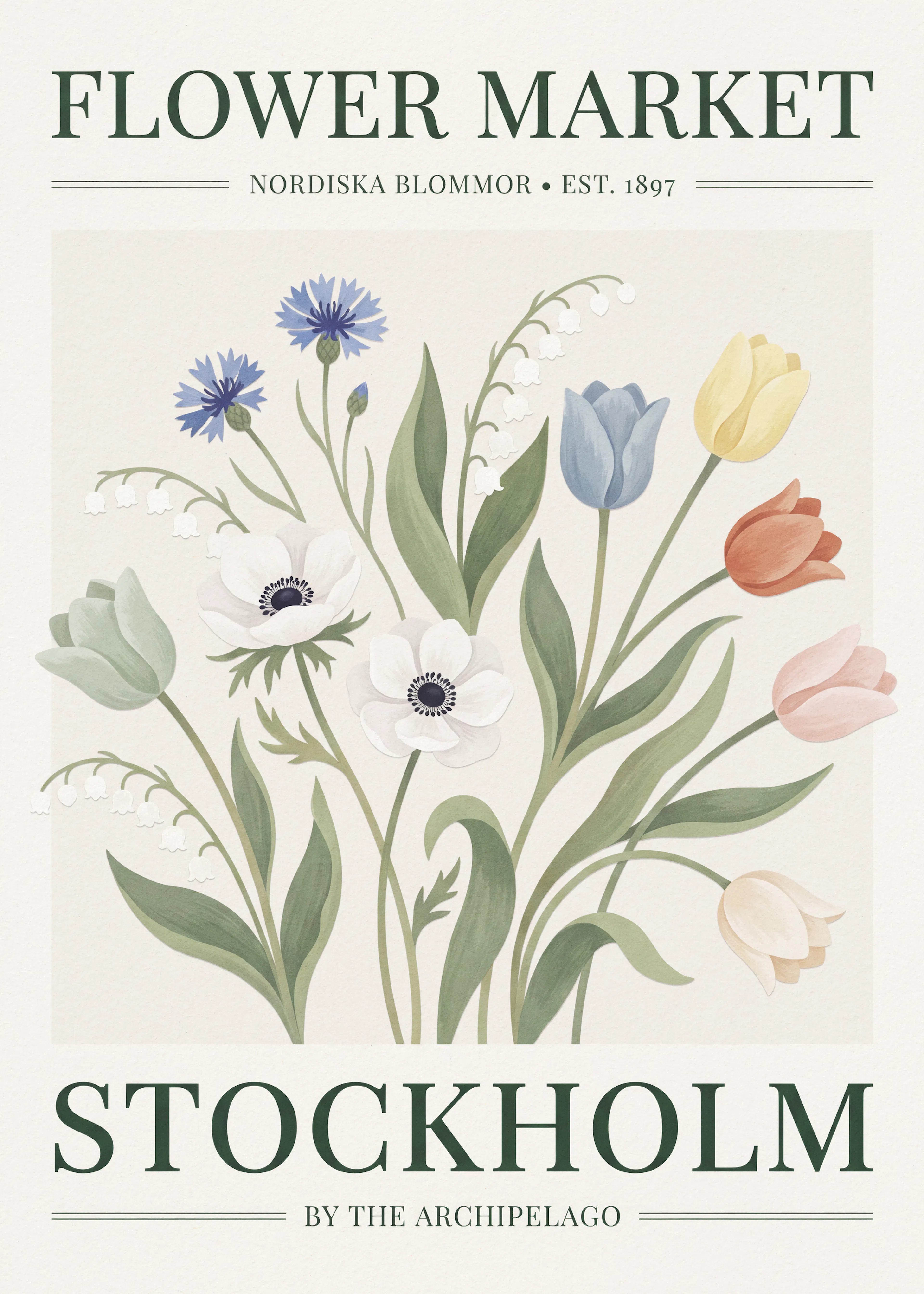 Sage Spring Blooms Poster 0