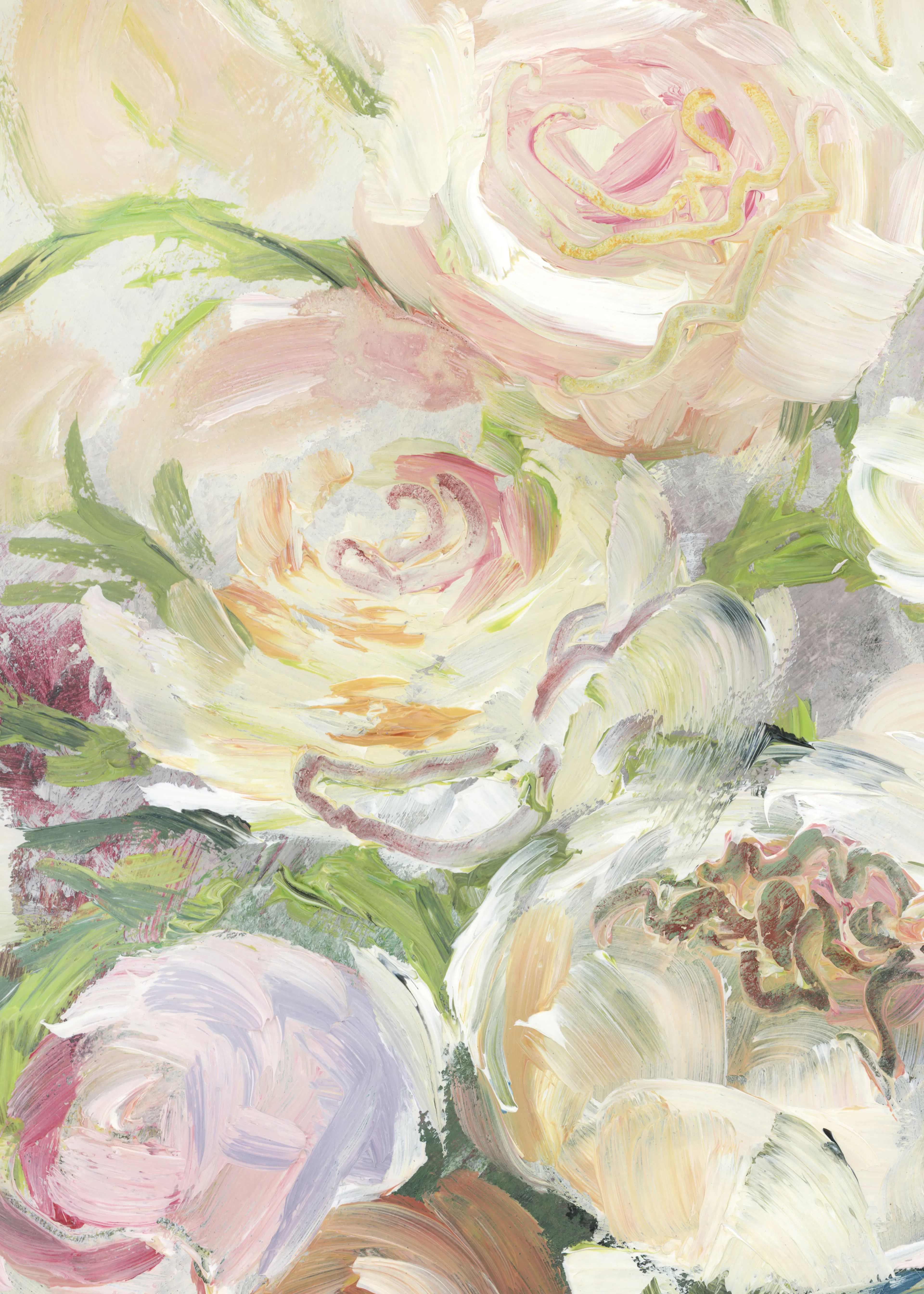 Cream Soft Floral Poster 0