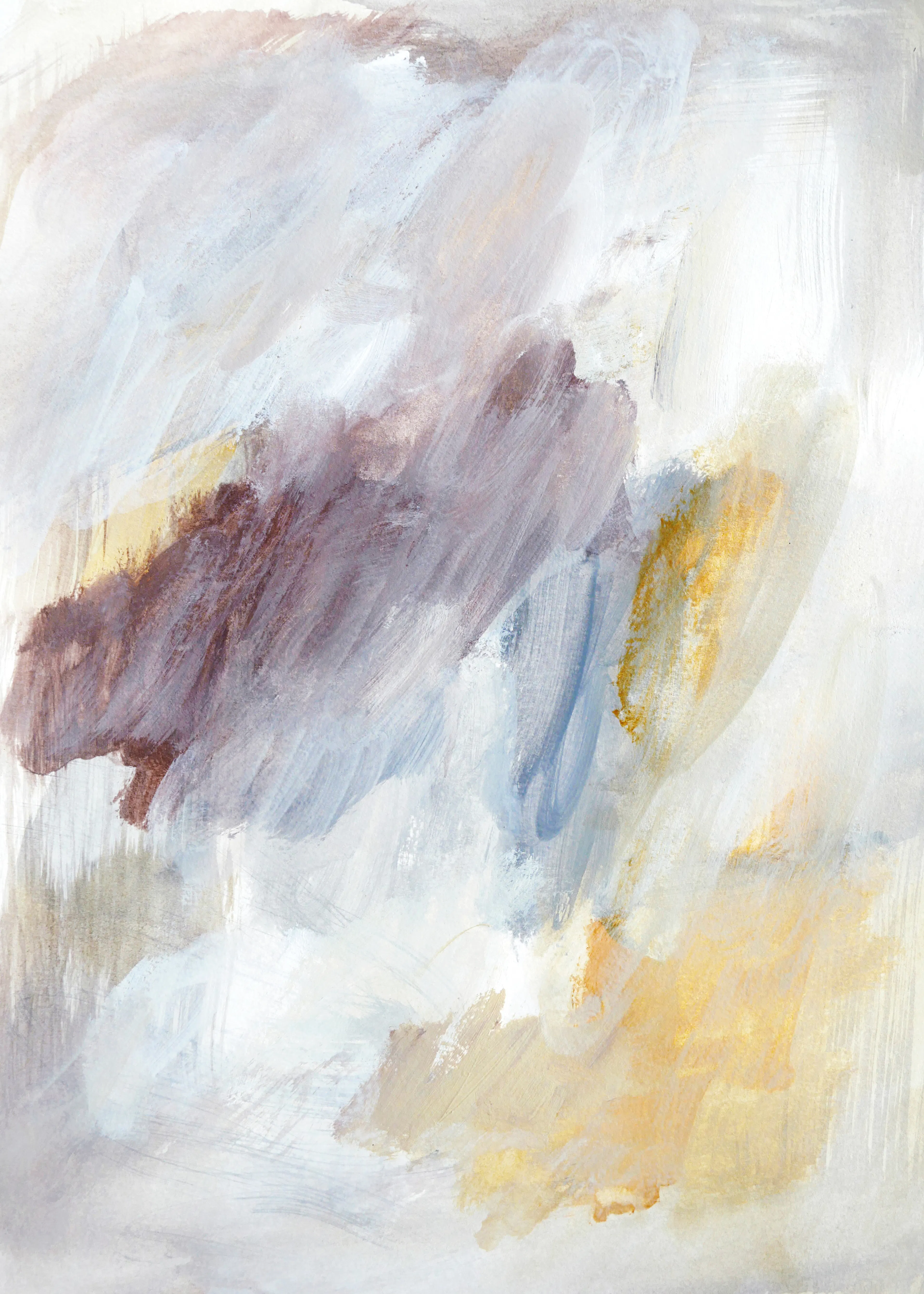 White Soft Abstract Poster 0