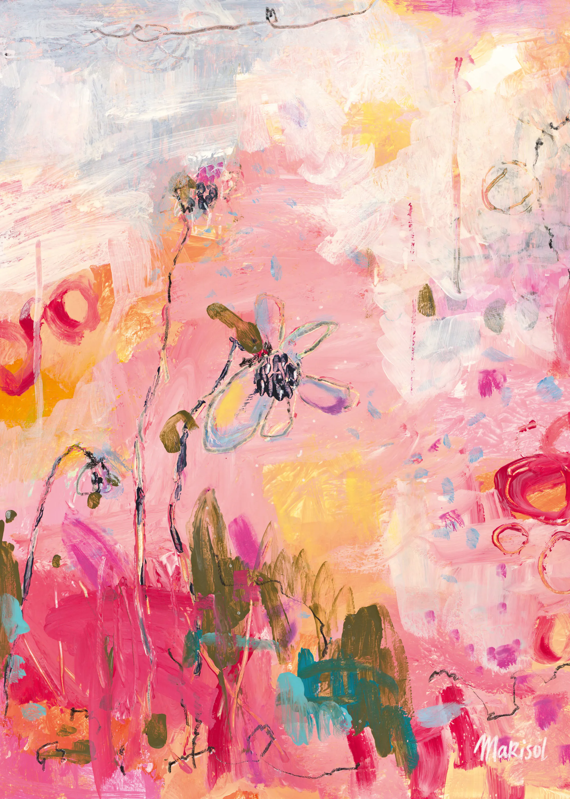 Floración Rosa de Primavera Póster 0