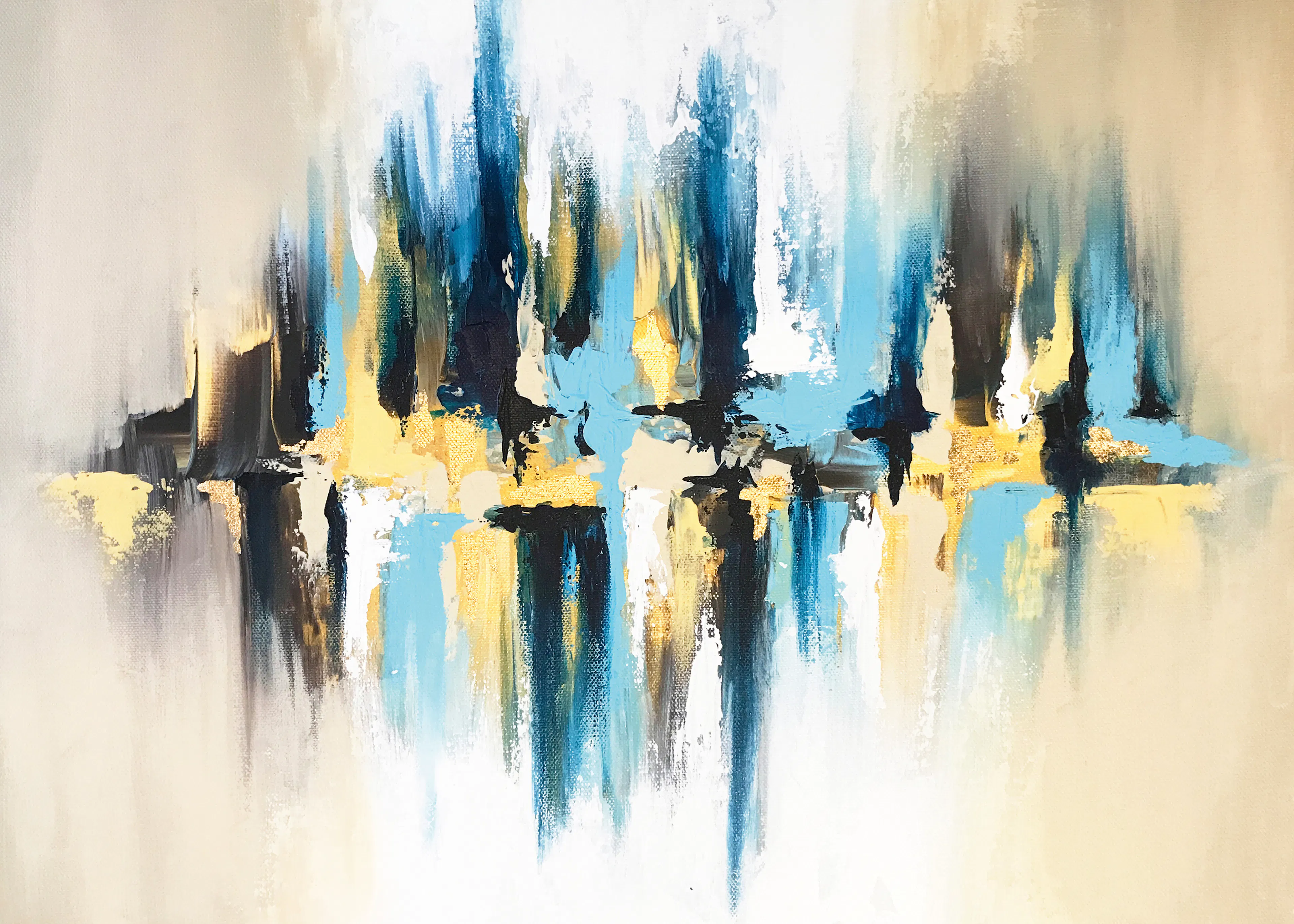 Blue Urban Reflections Poster 0