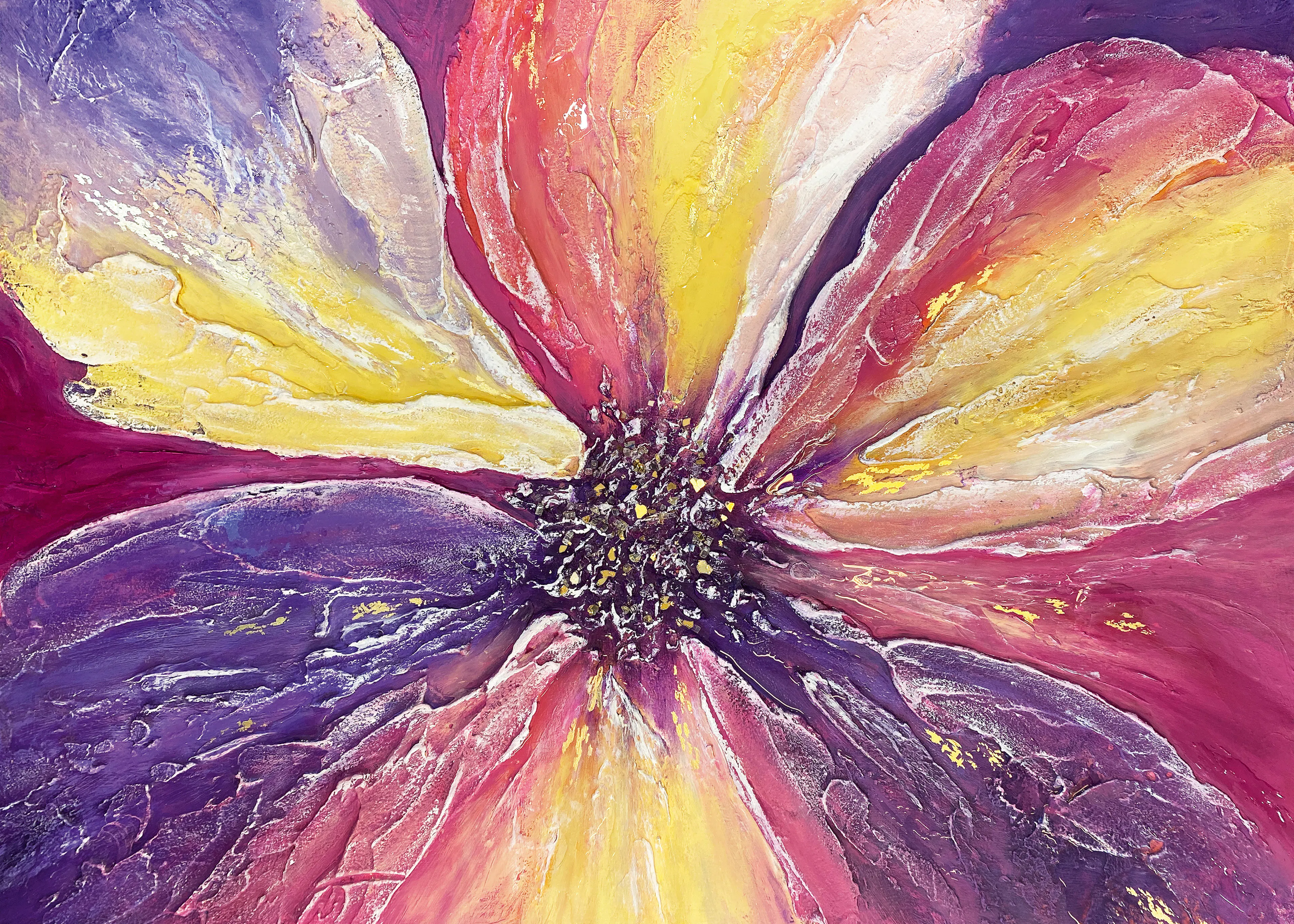 Purple Vibrant Bloom Poster 0