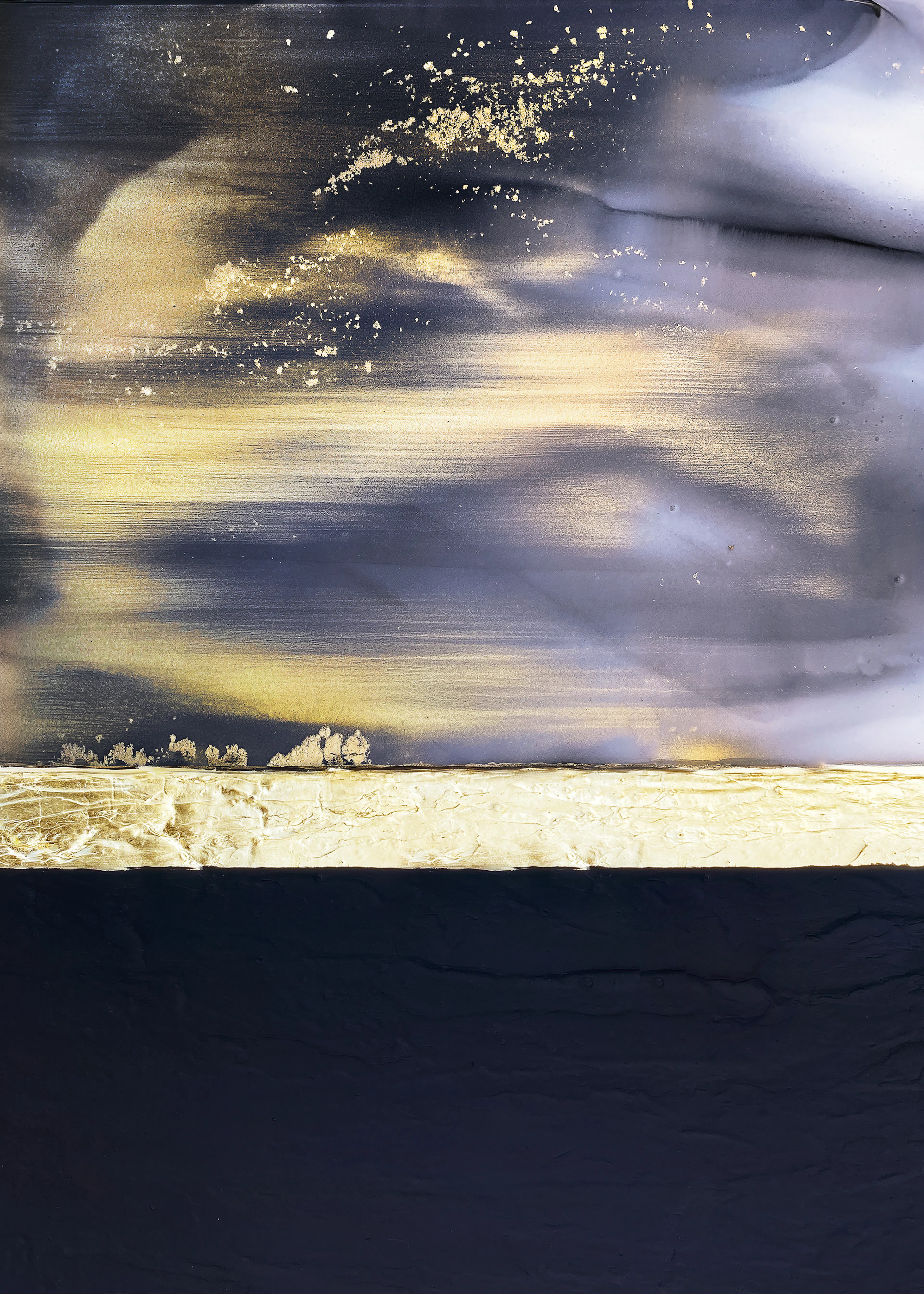 Navy Golden Horizon Poster 0