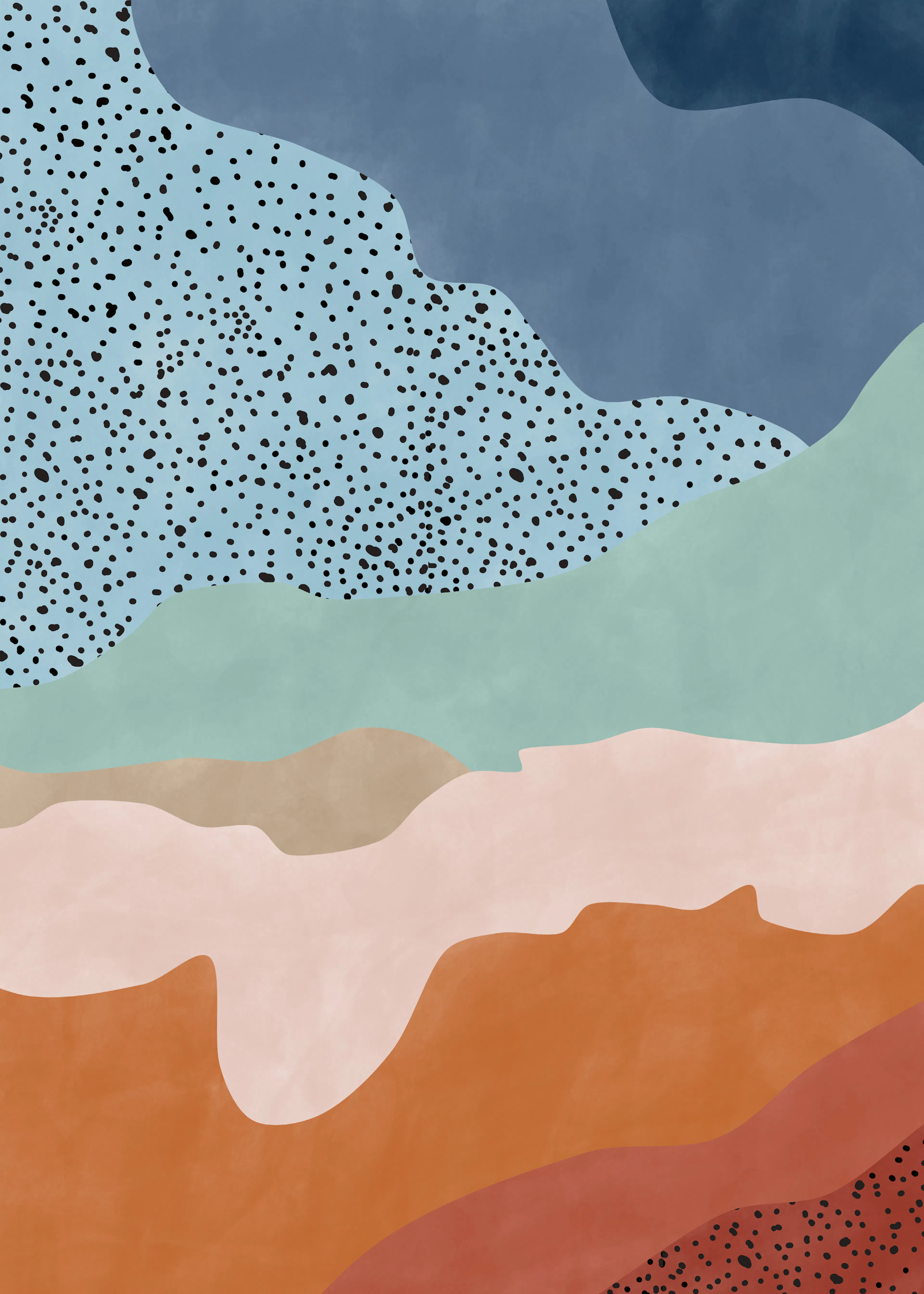 Blue Earth Layers Poster 0
