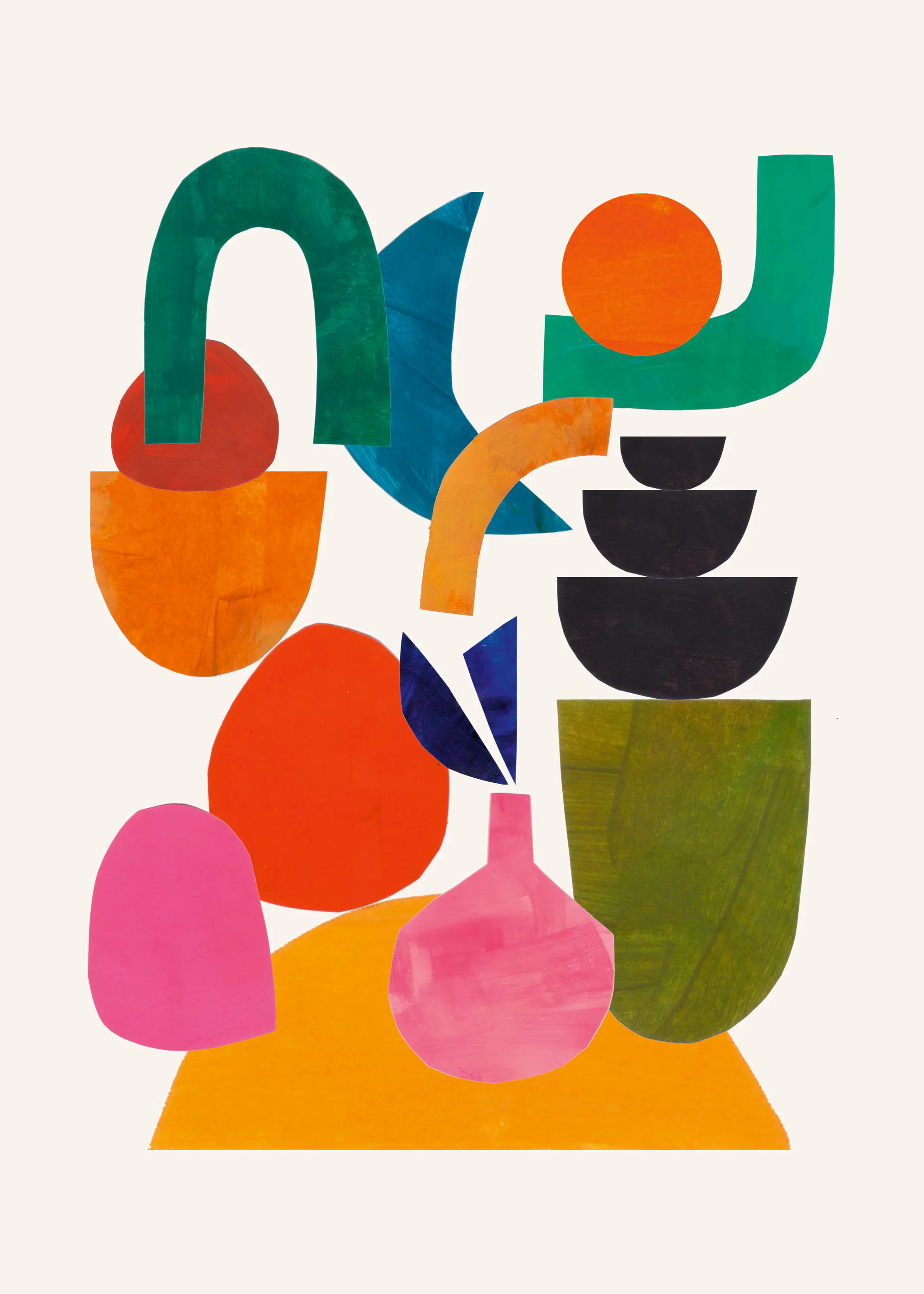 Farbenfrohe Balance Poster 0