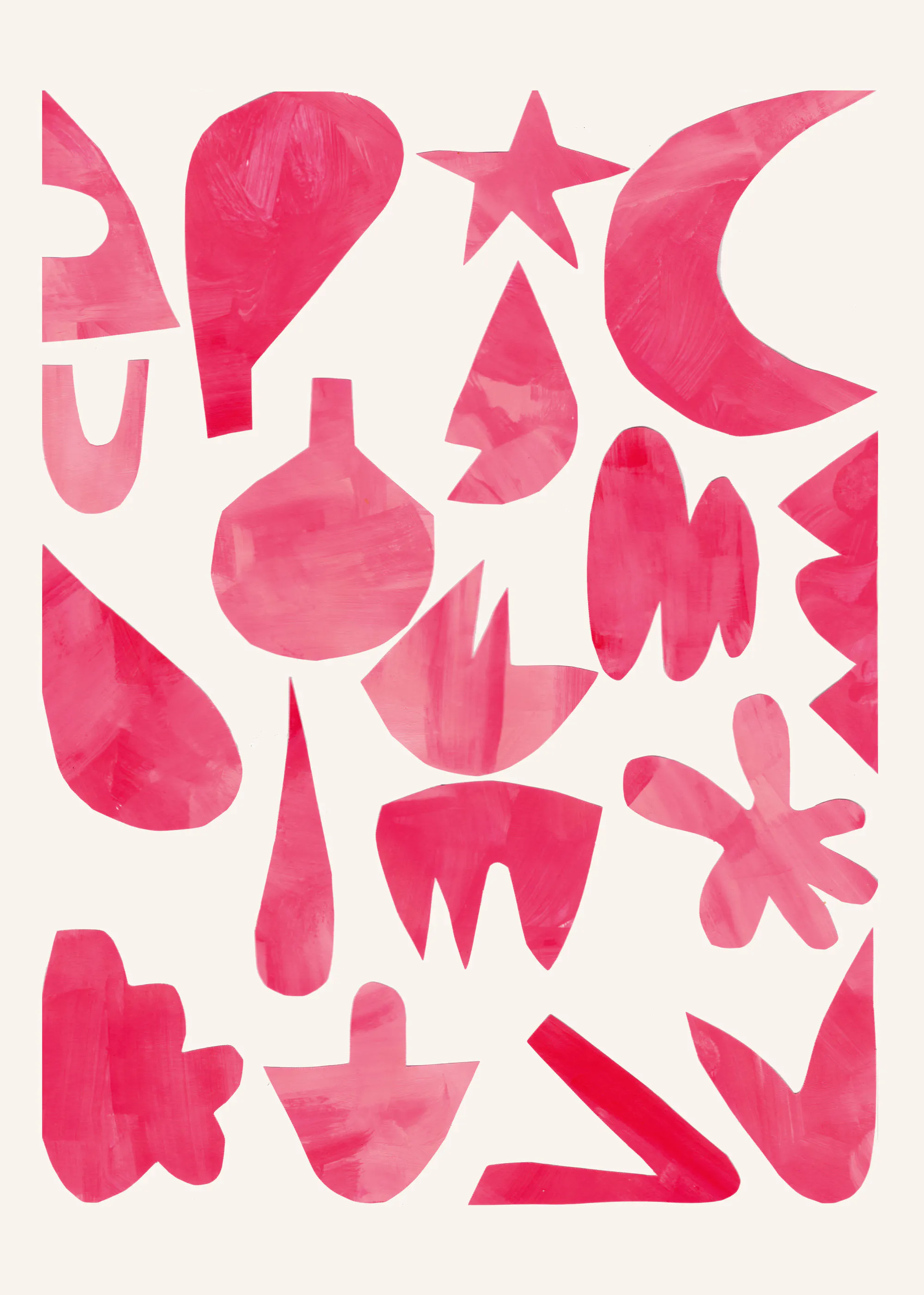 Pink Shapes Poster 0
