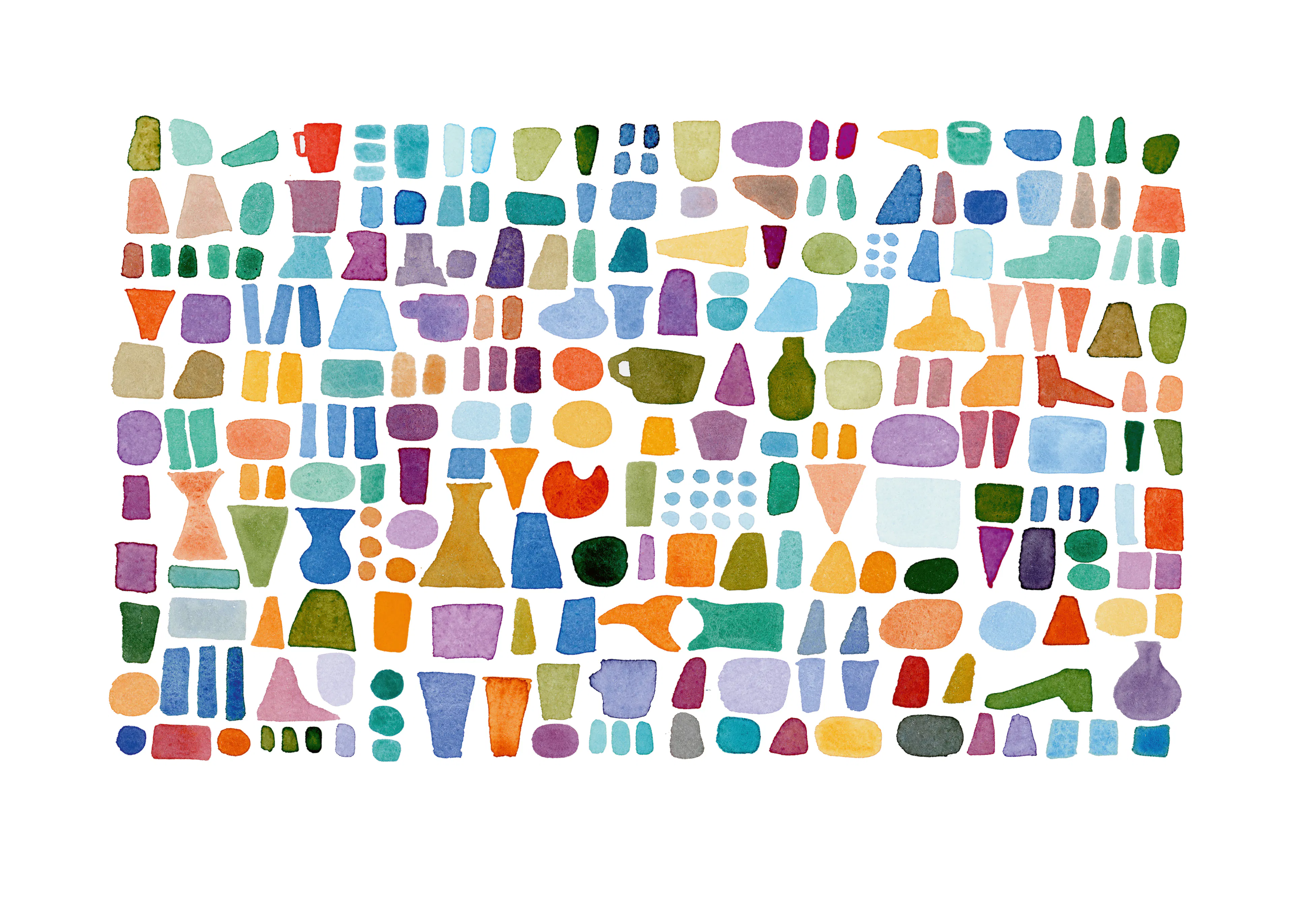 Iconos Coloridos de Bebidas Póster 0