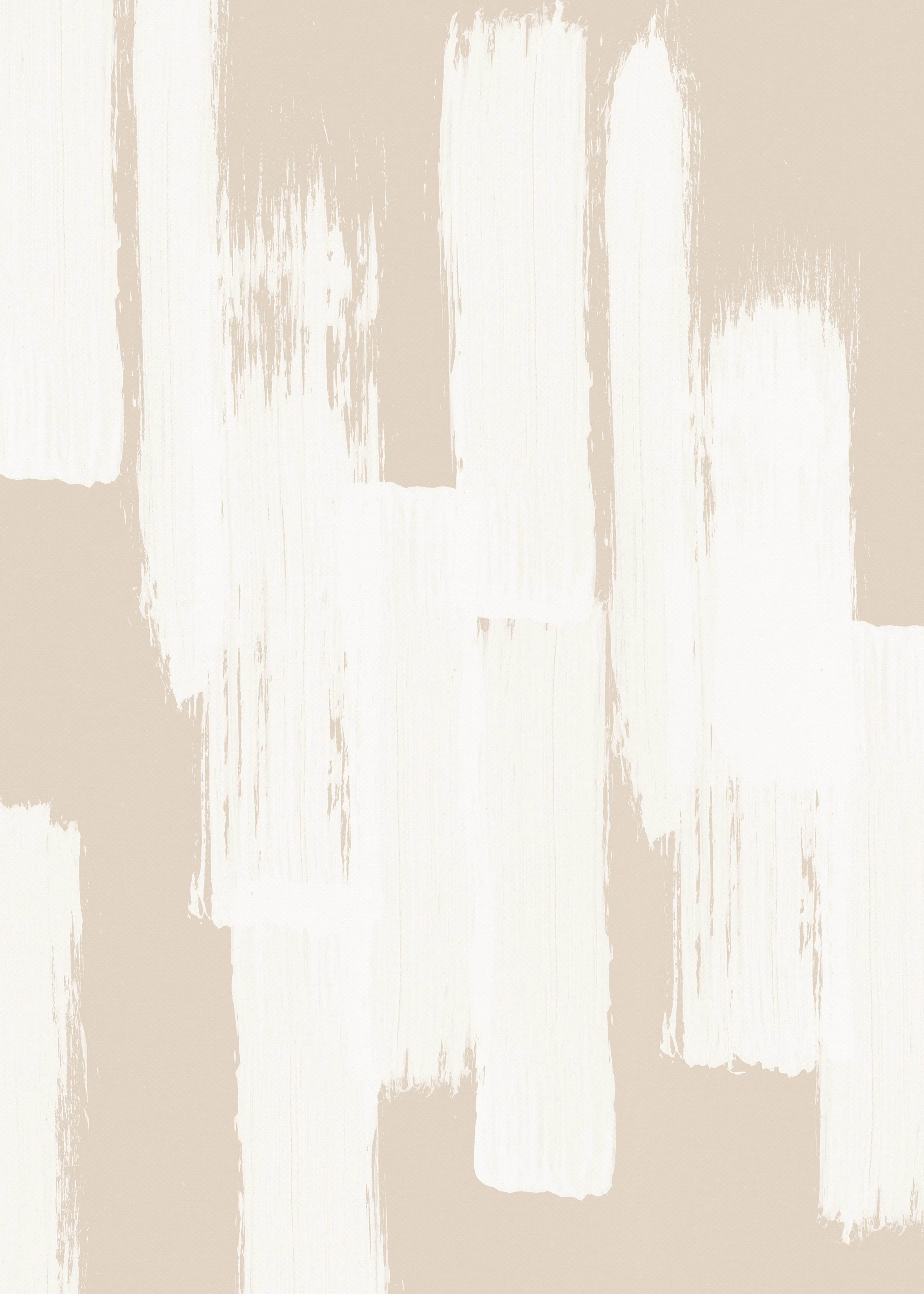 Soft Cream Brushstrokes Poster 0