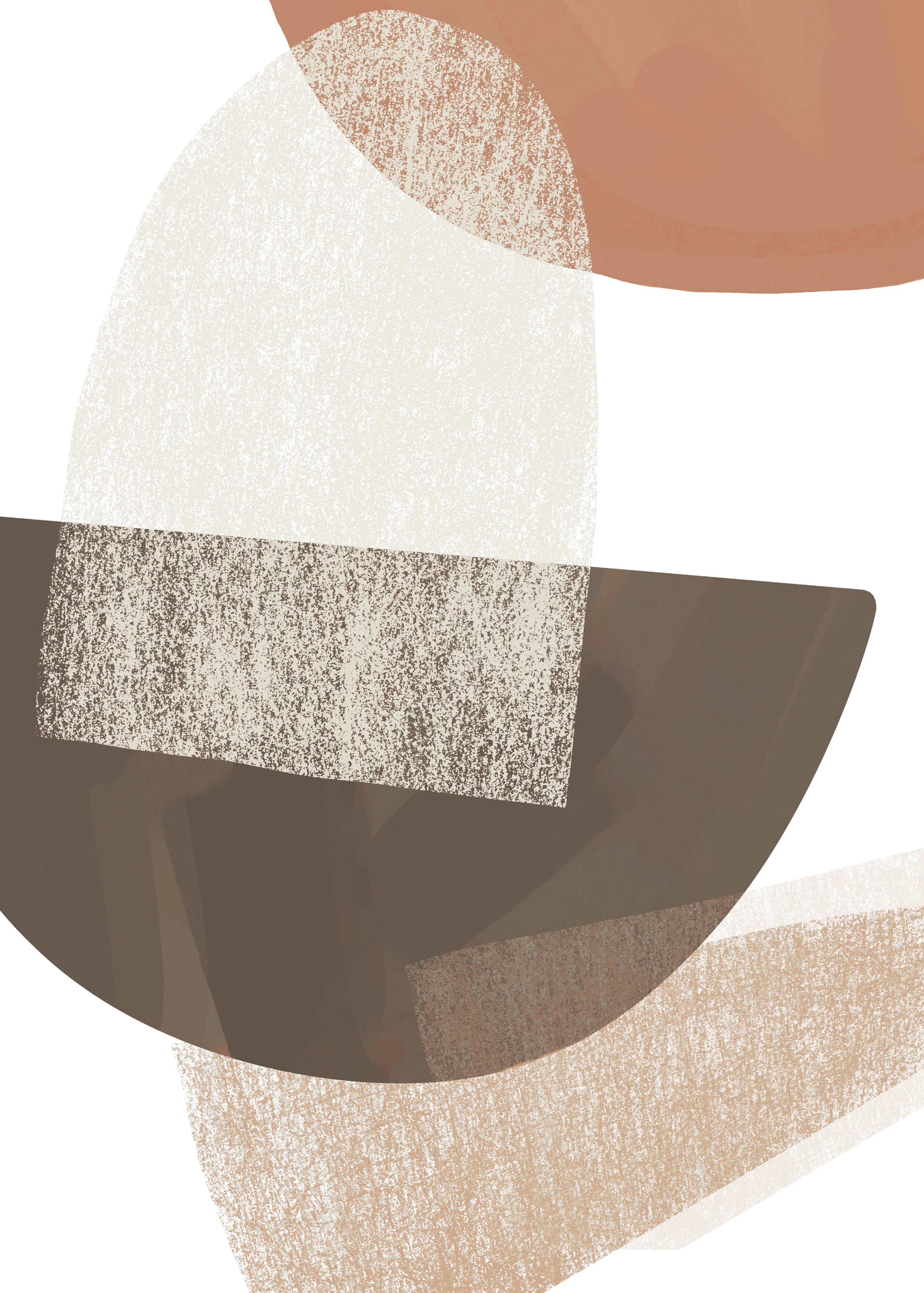 Earth Tones Abstract Poster 0
