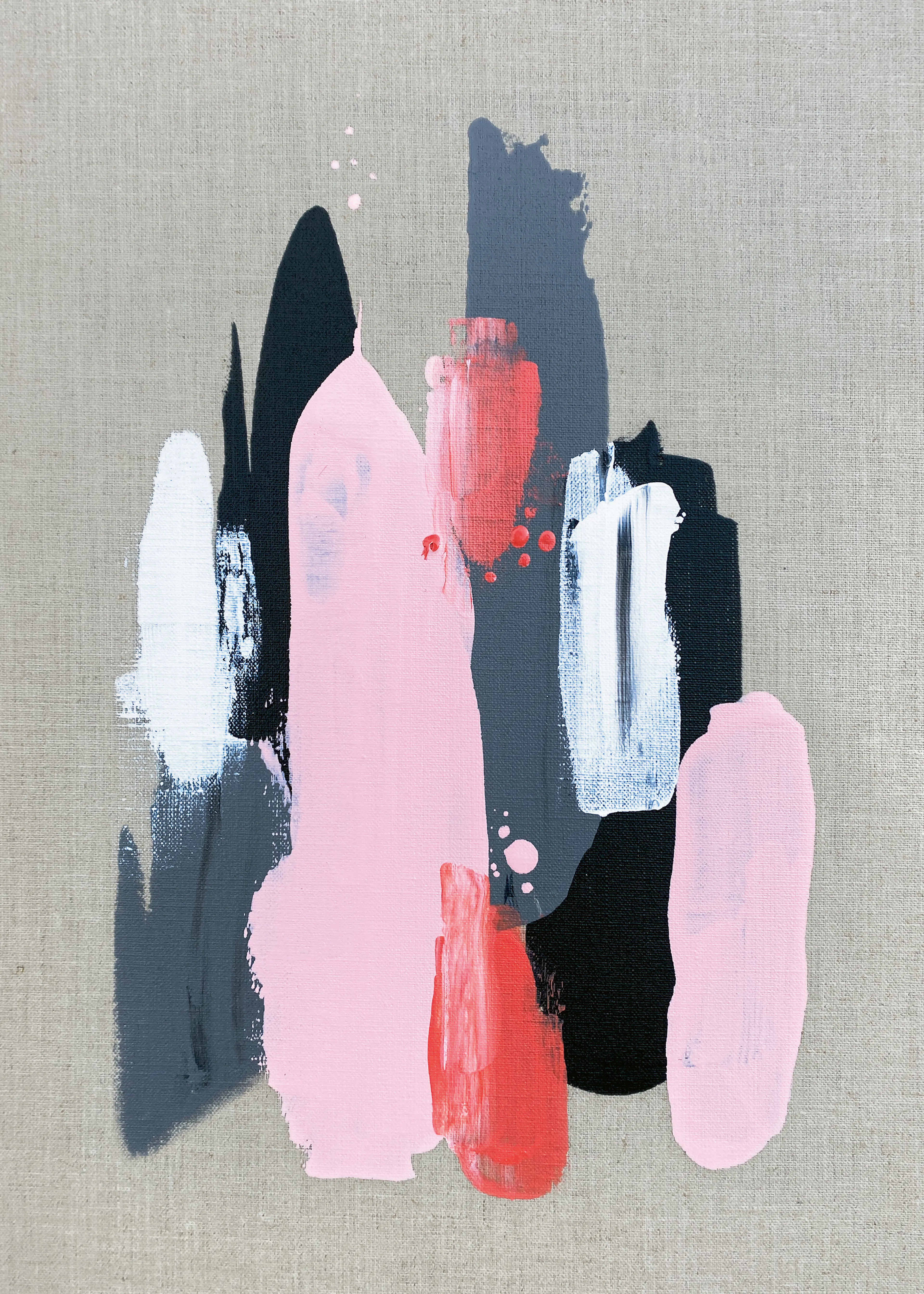 Abstract Brushstrokes Poster 0