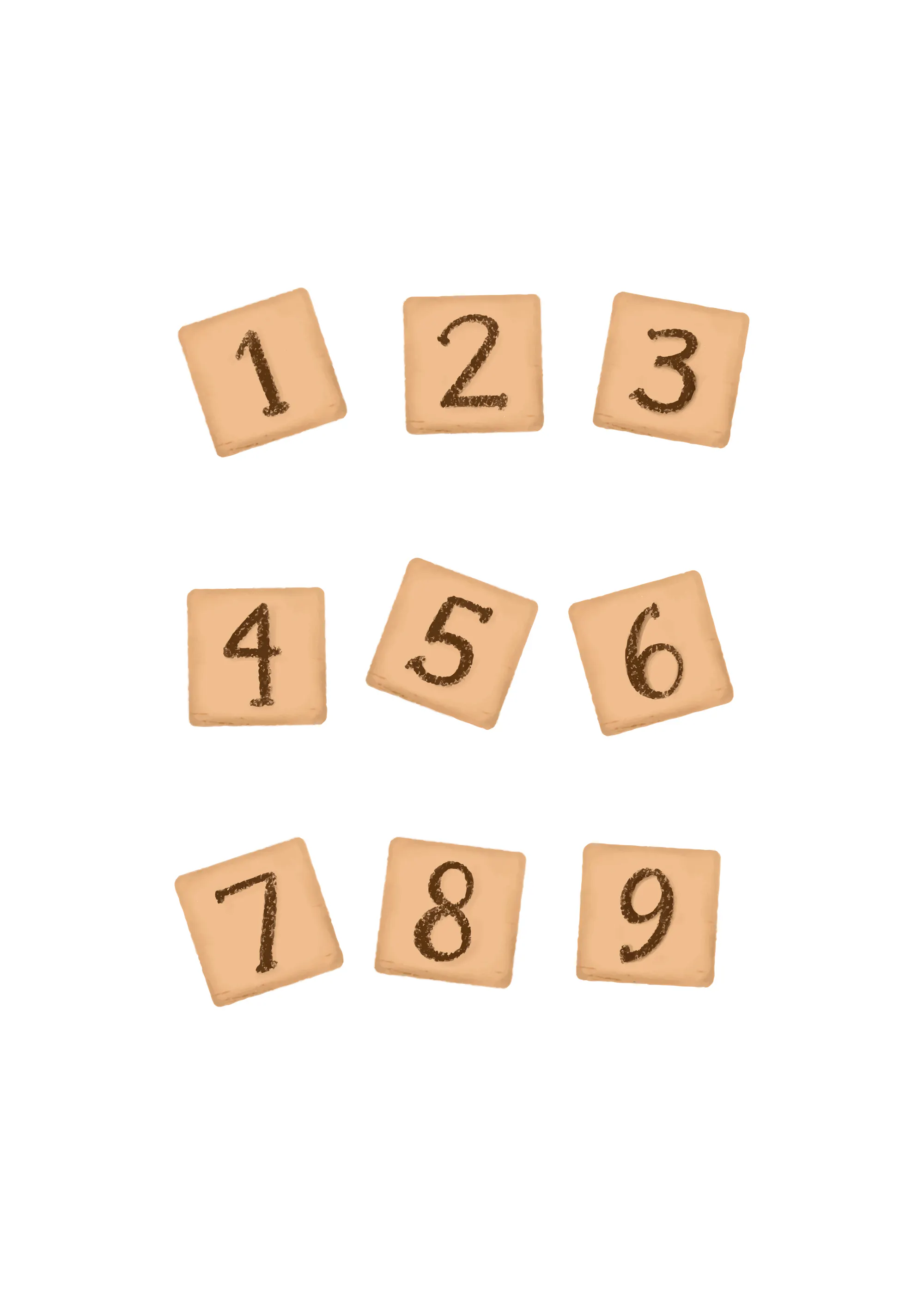 Wooden Number Blocks Poster 0