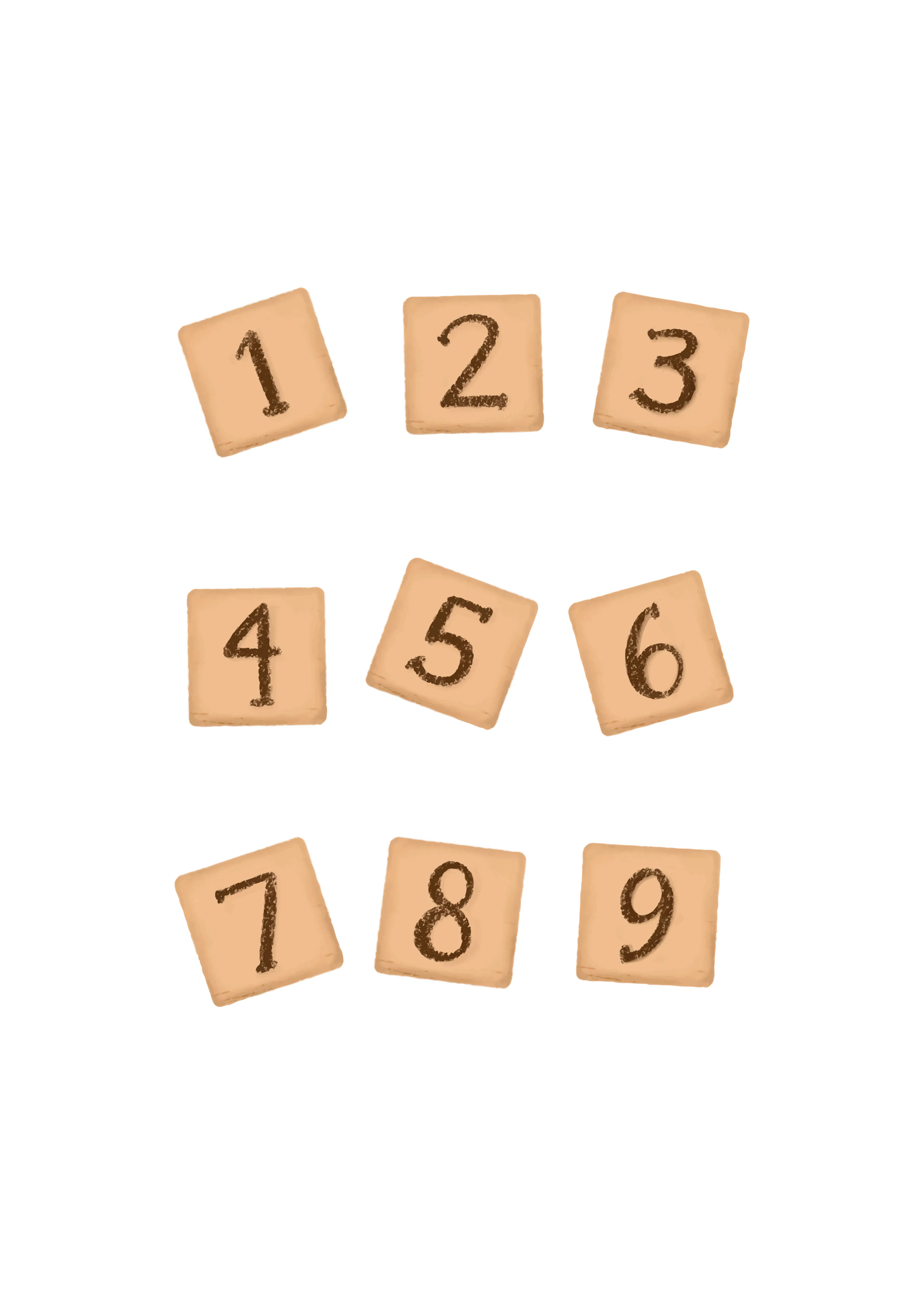Wooden Number Blocks Poster 0