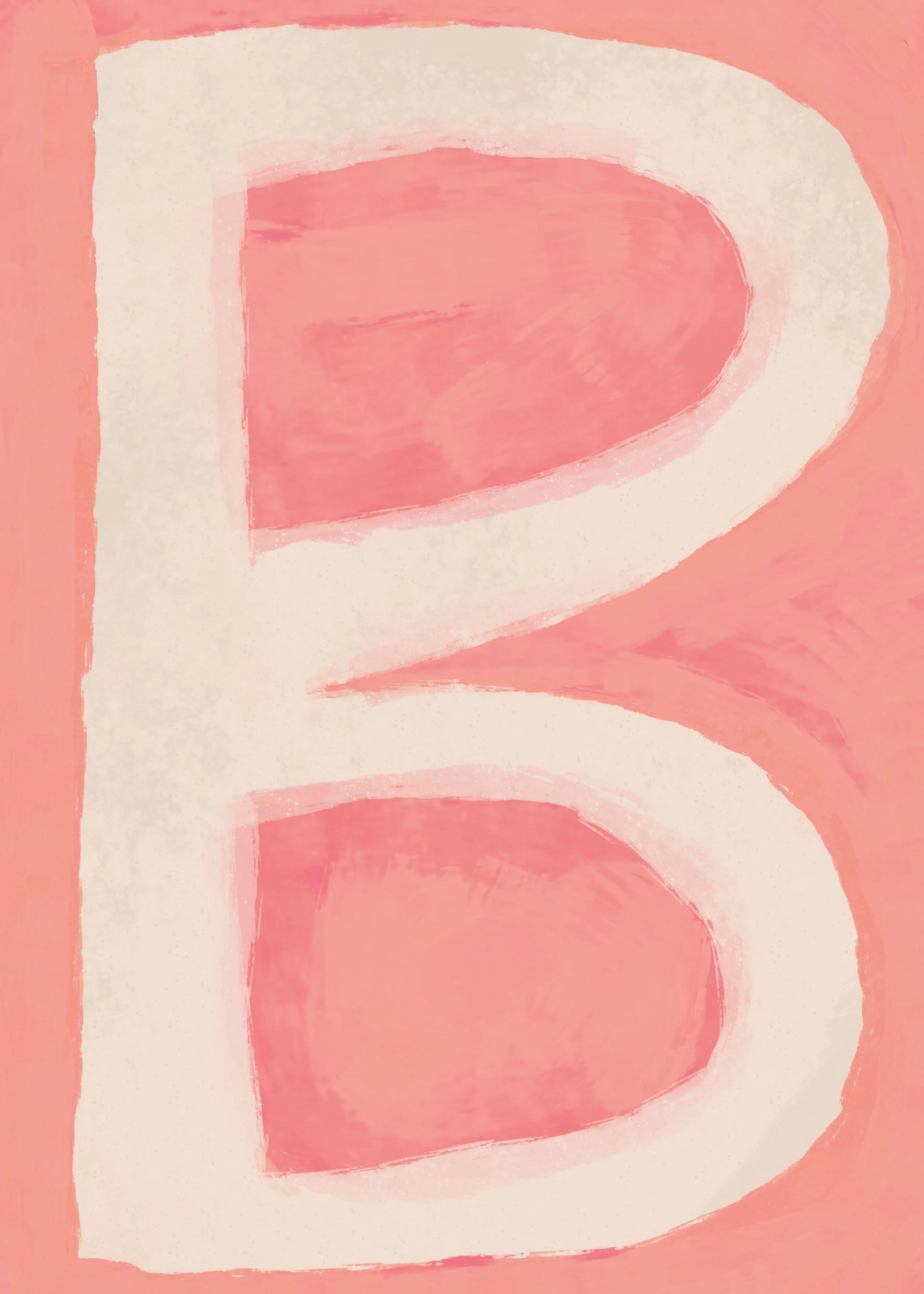 Pink Alphabet - B Poster 0