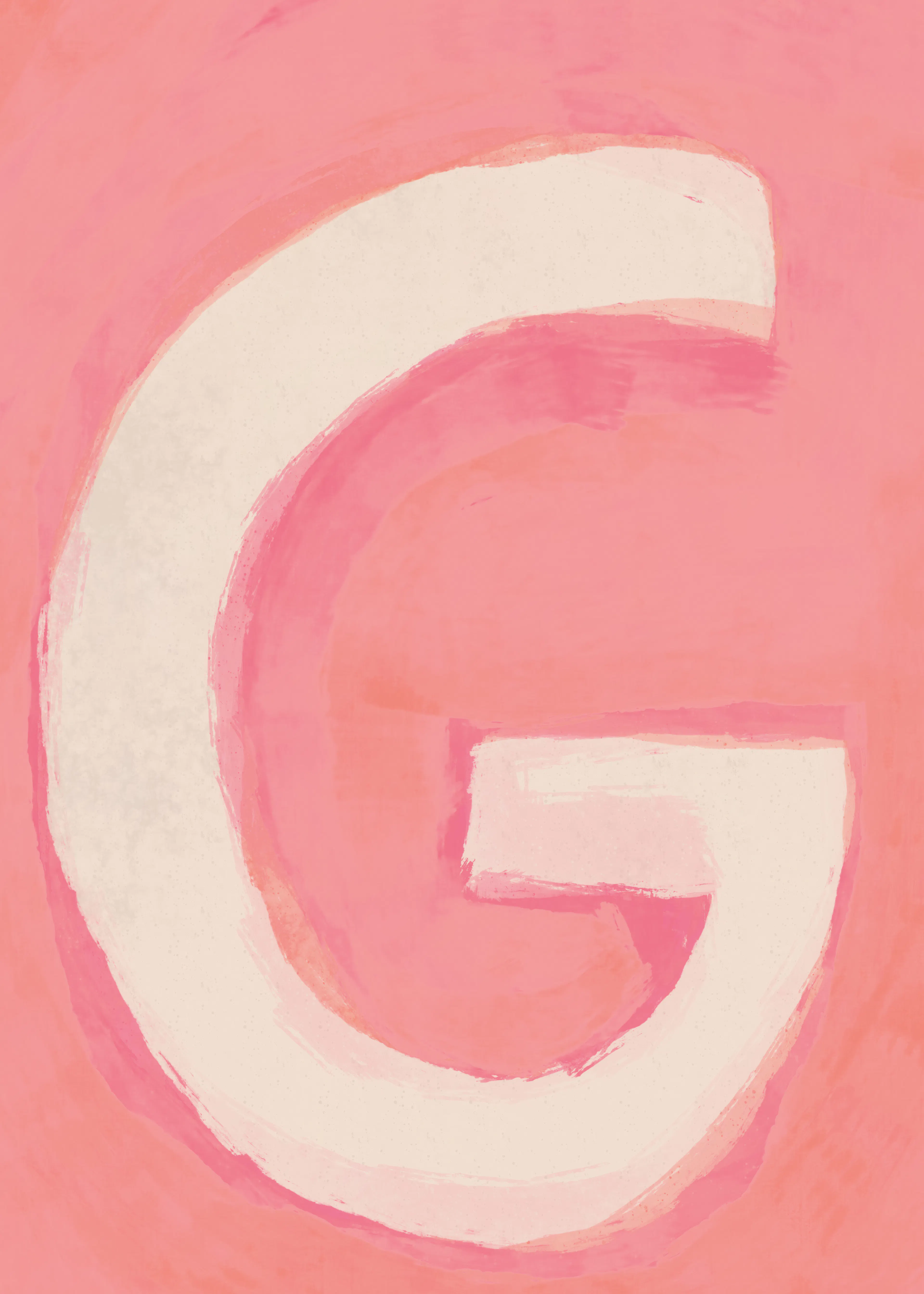 Pink Alphabet - G Poster 0