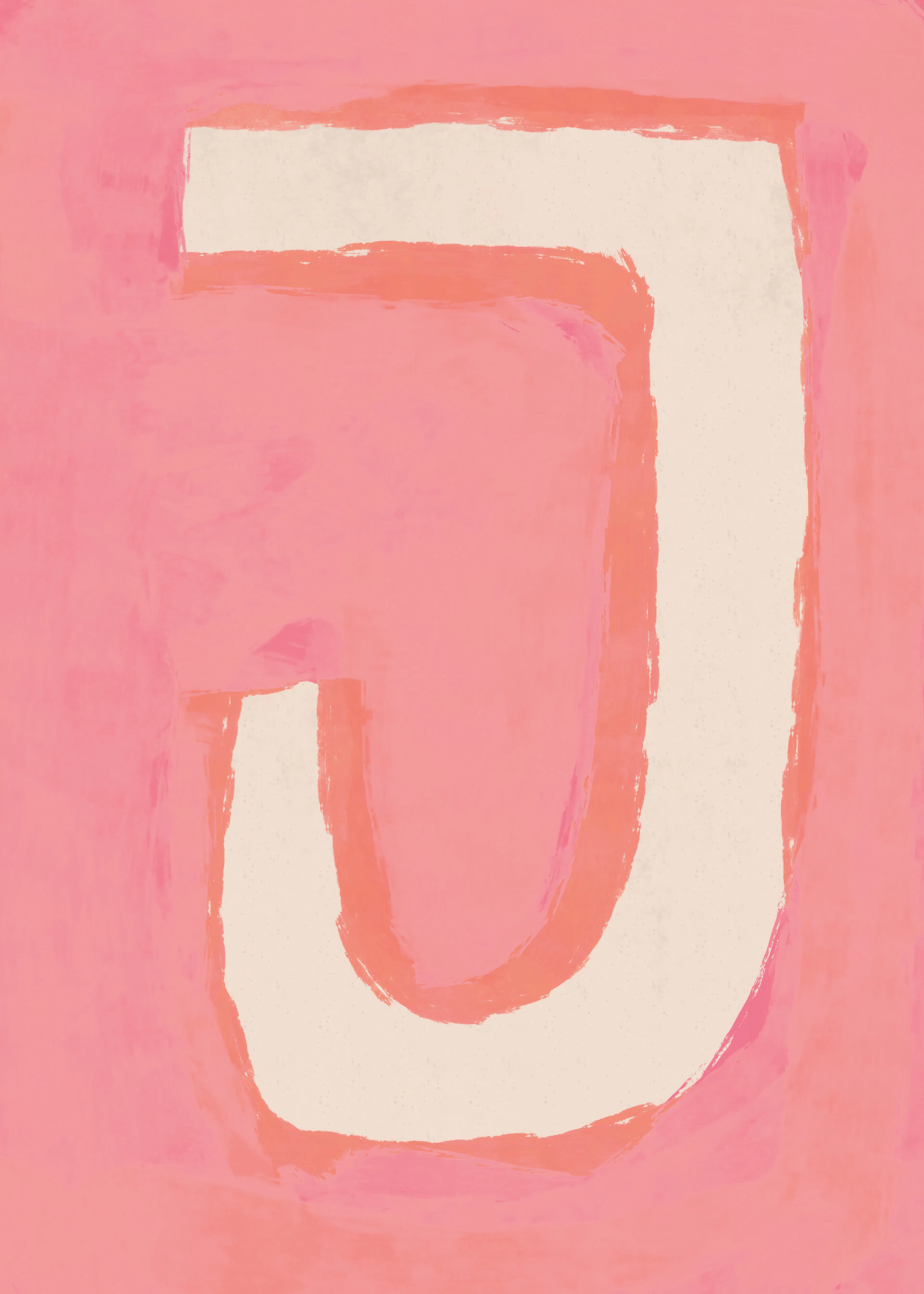 Pink Alphabet - J Poster 0