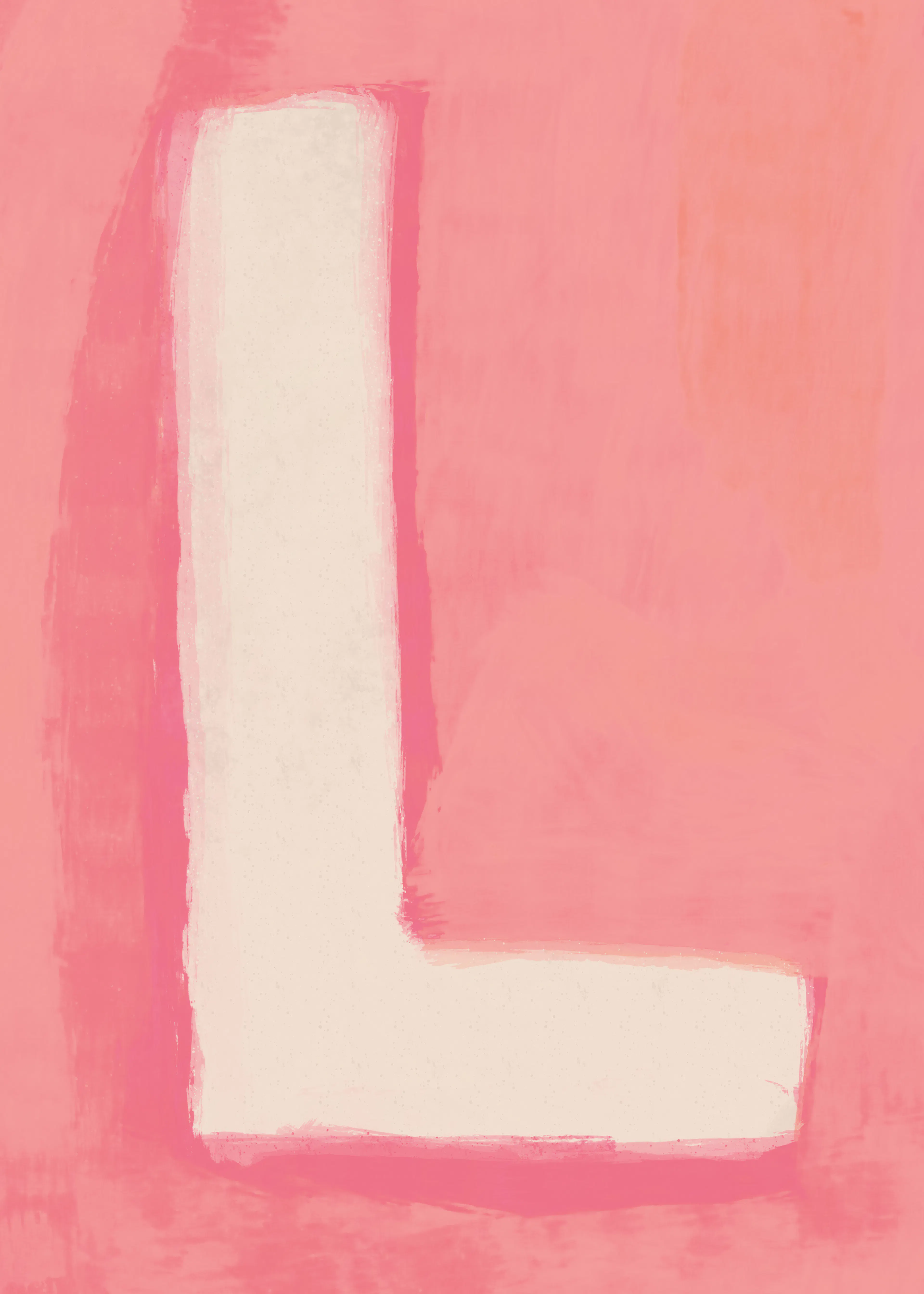 Pink Alphabet - L Poster 0