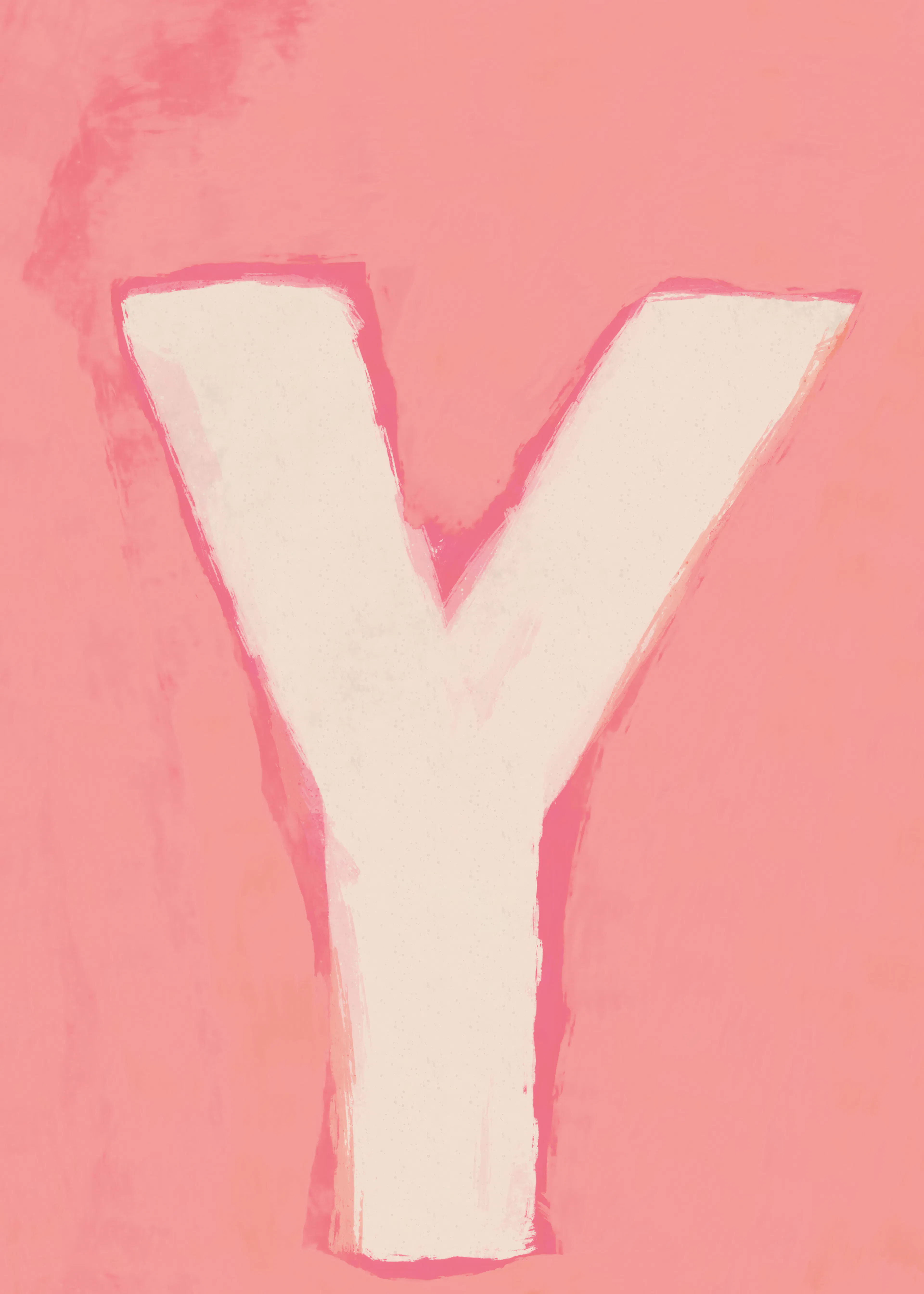 Pink Alphabet - Y Poster 0