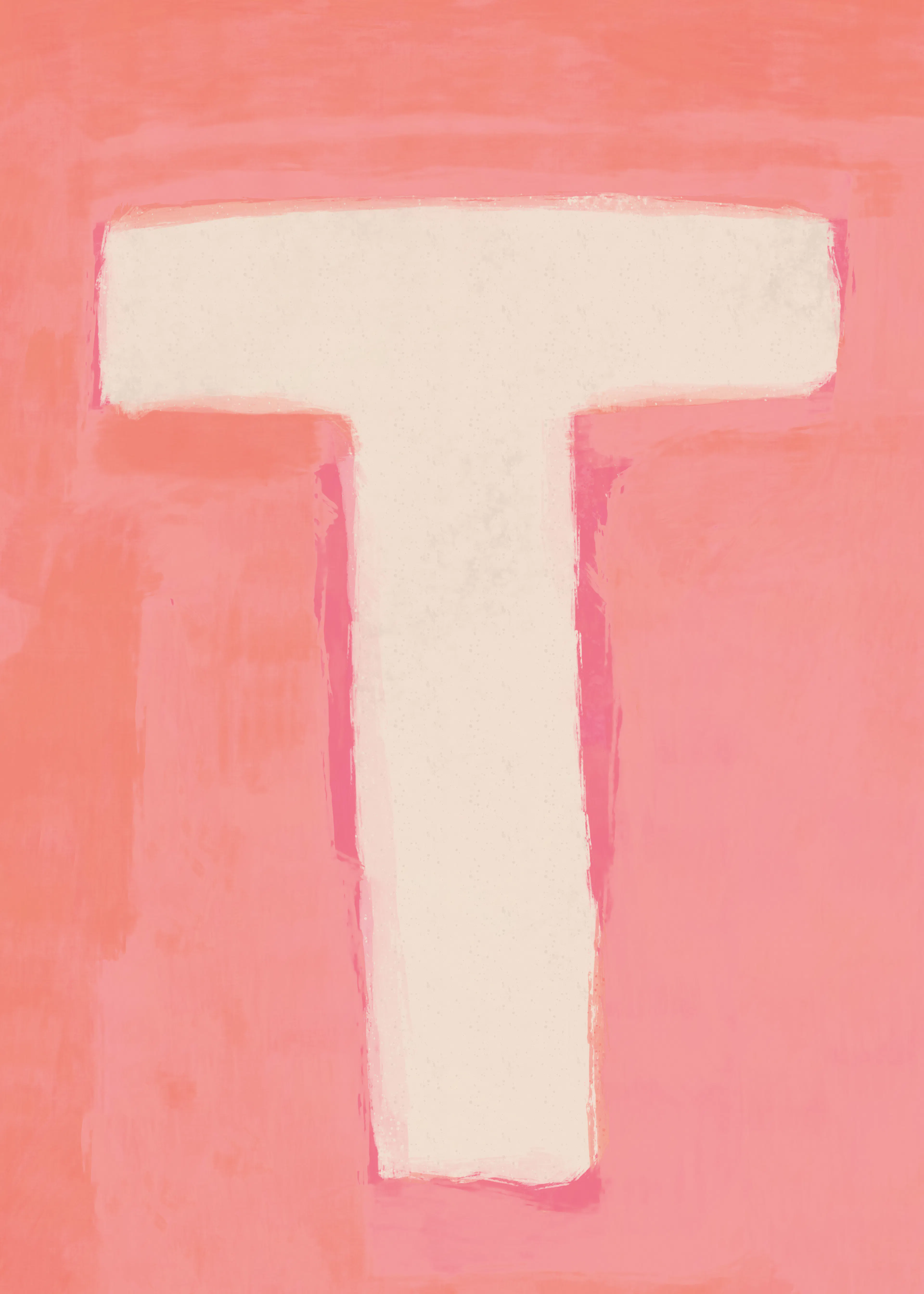 Pink Alphabet - T Poster 0