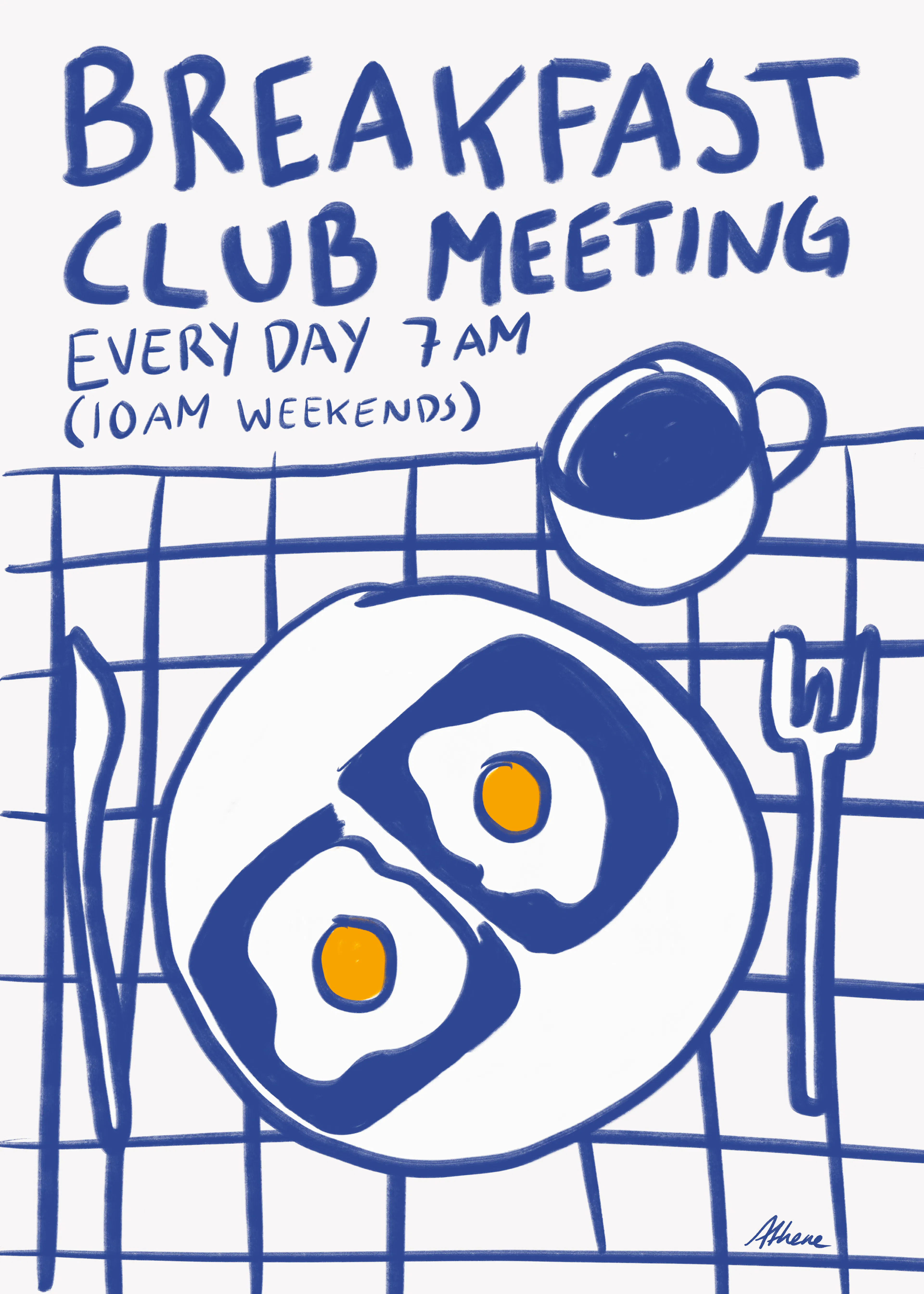 Blue Breakfast Club Poster 0