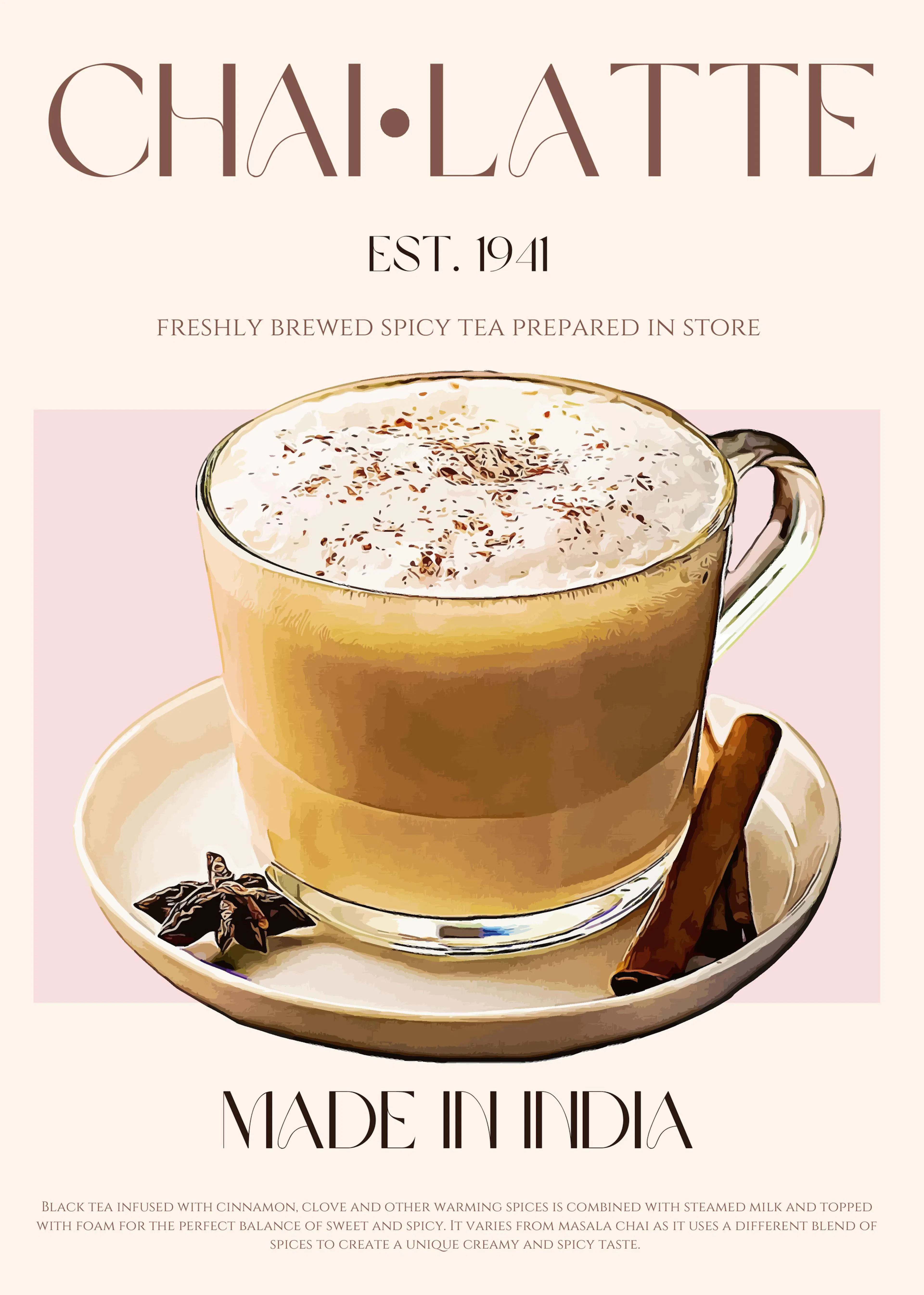 Chai Latte Poster 0