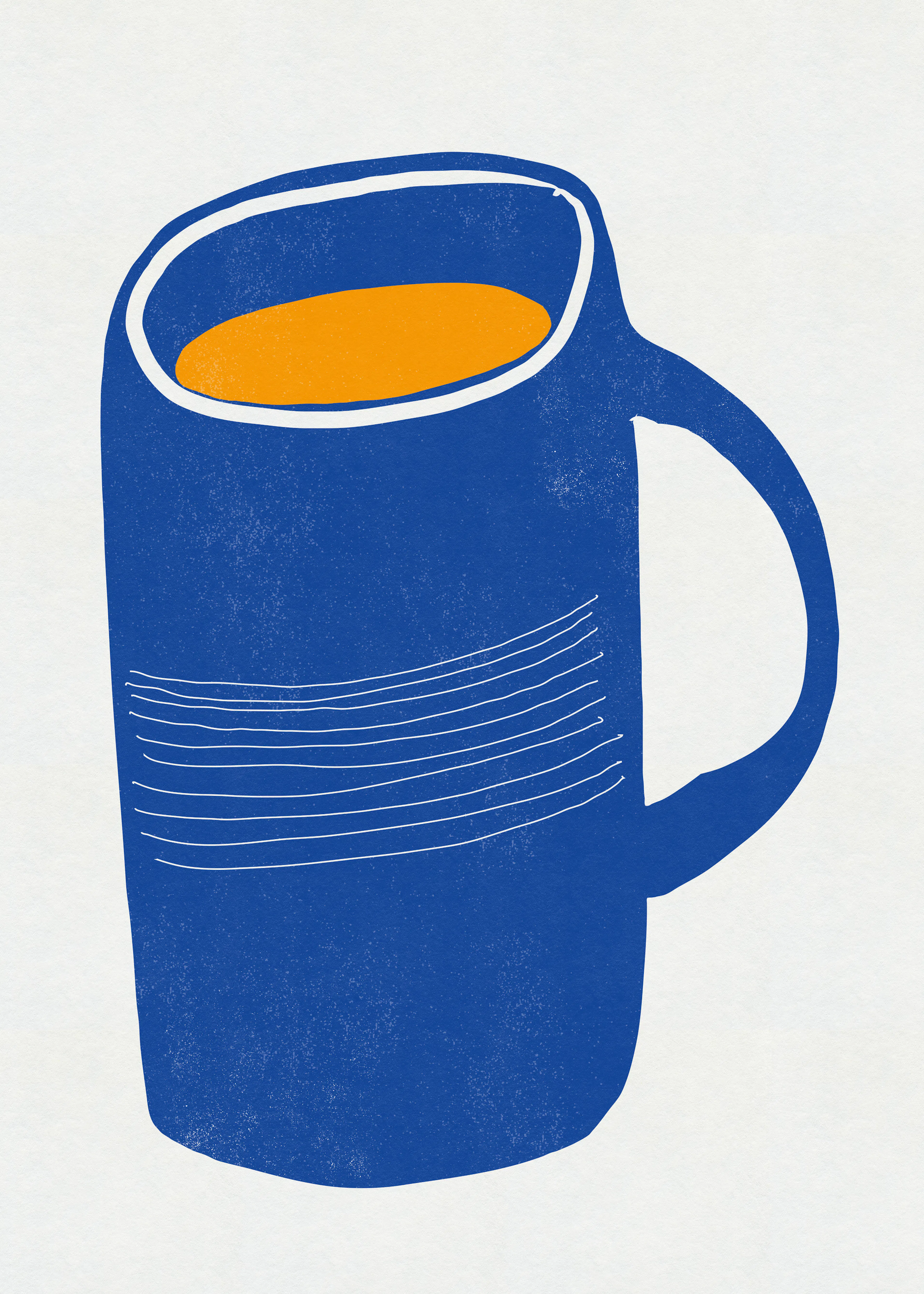 Blue Coffee Cup Poster 0