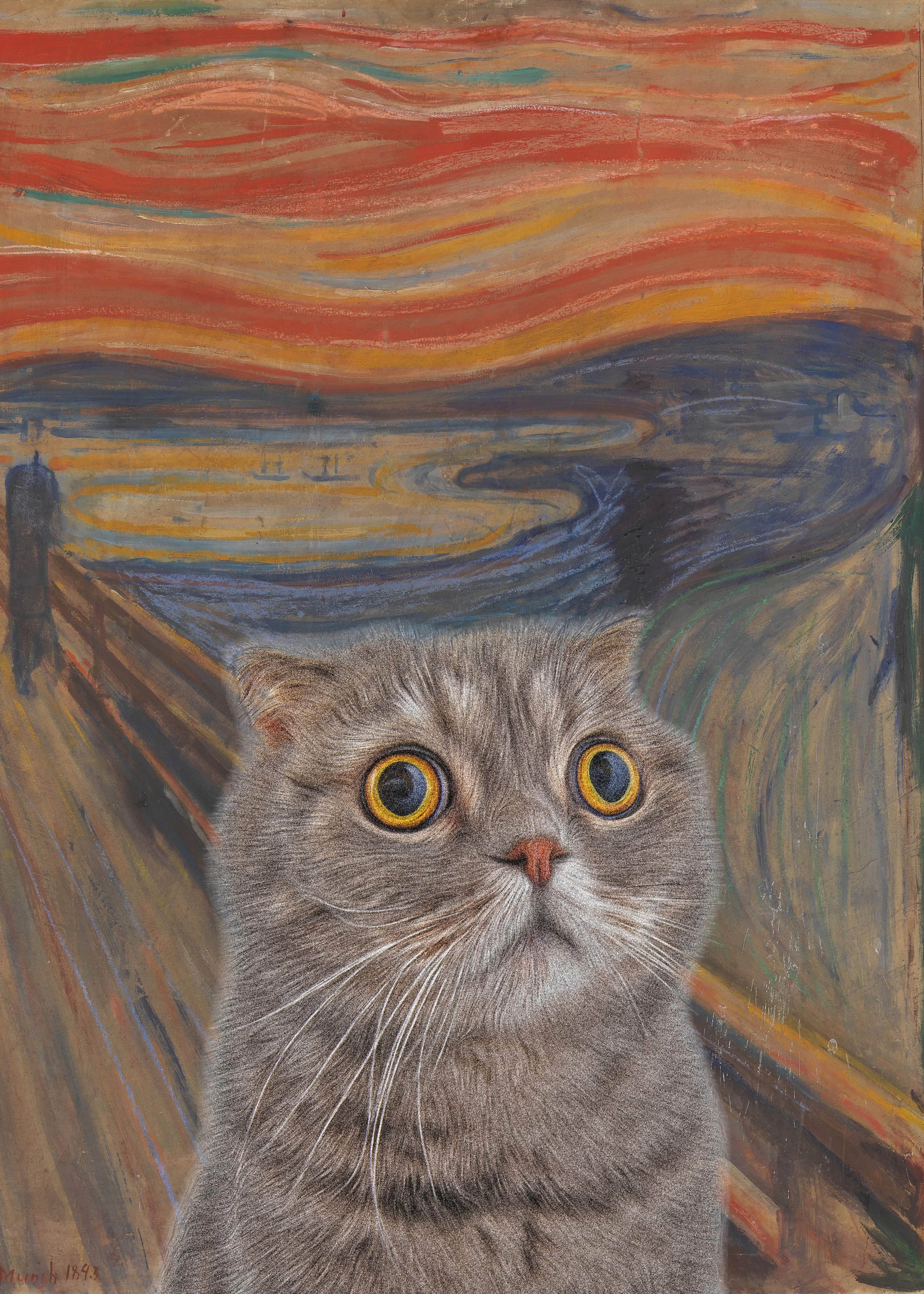 The Scream Cat Poster 0