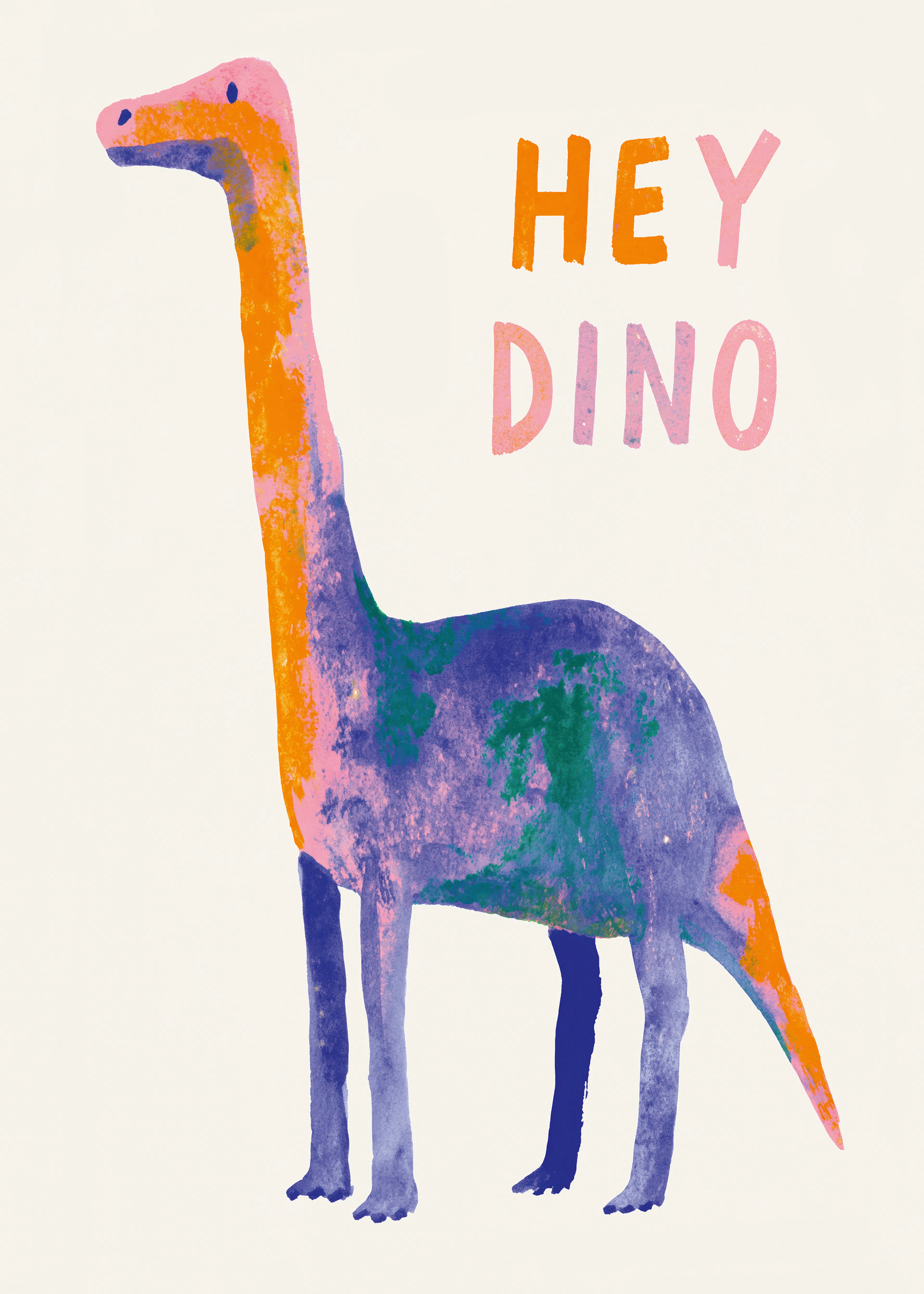 Colorful Dinosaur Poster 0